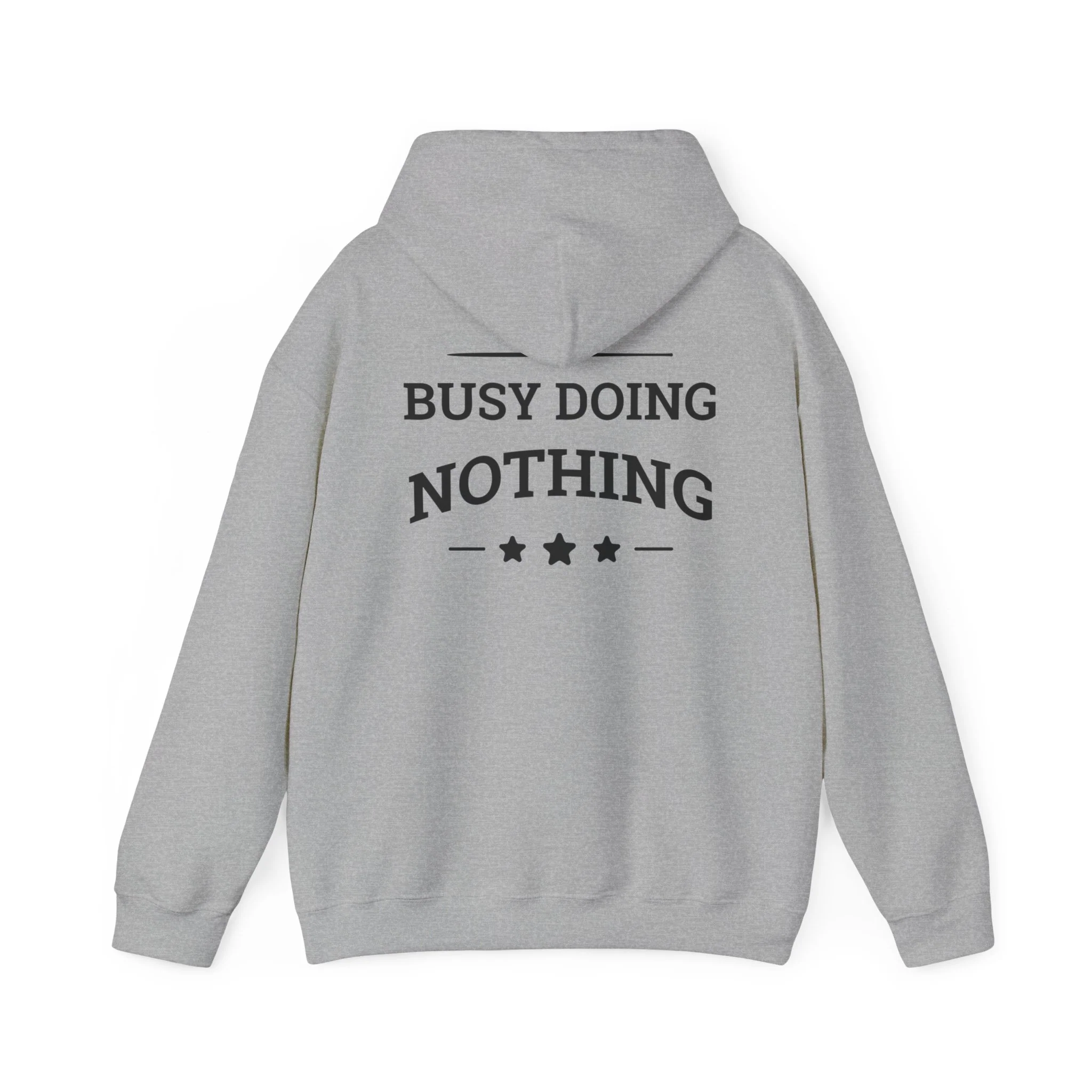 Back print text classic fit Hooded Sweatshirt for men - Image 7