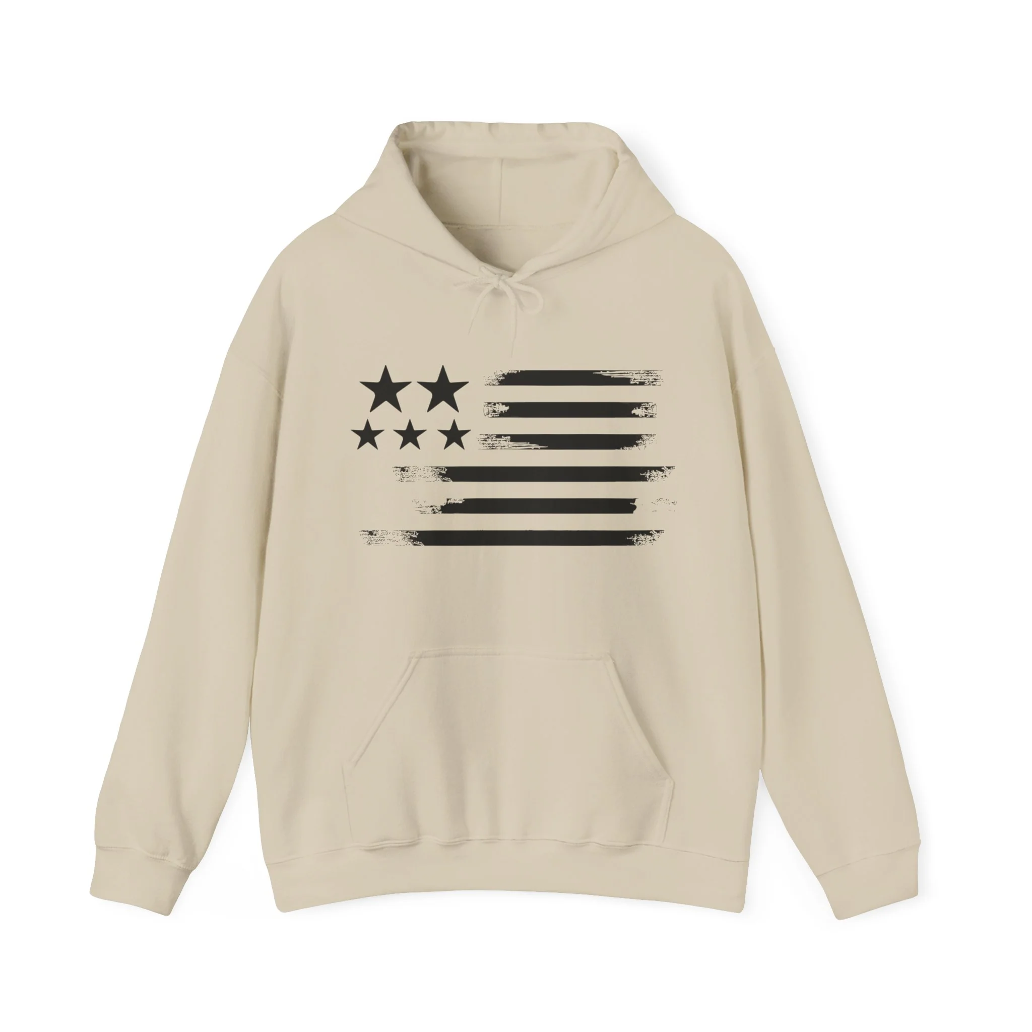 USA Star Printed Flag Design Men Hooded Sweatshirt. - Image 10