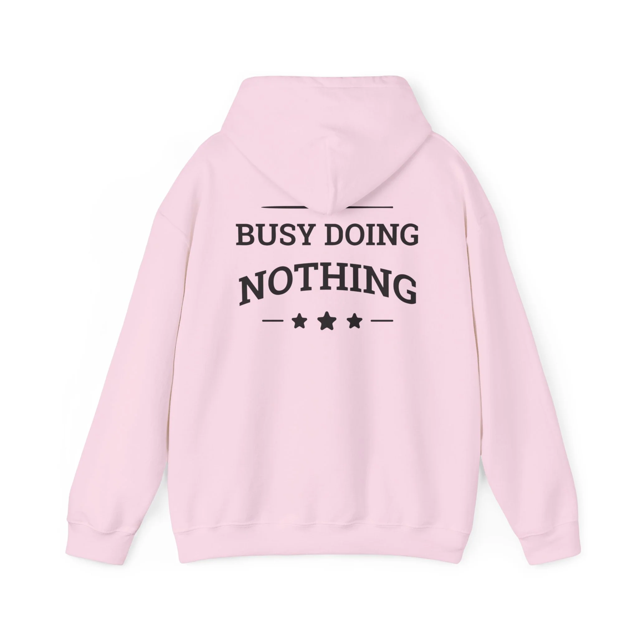 Back print text classic fit Hooded Sweatshirt for men - Image 10
