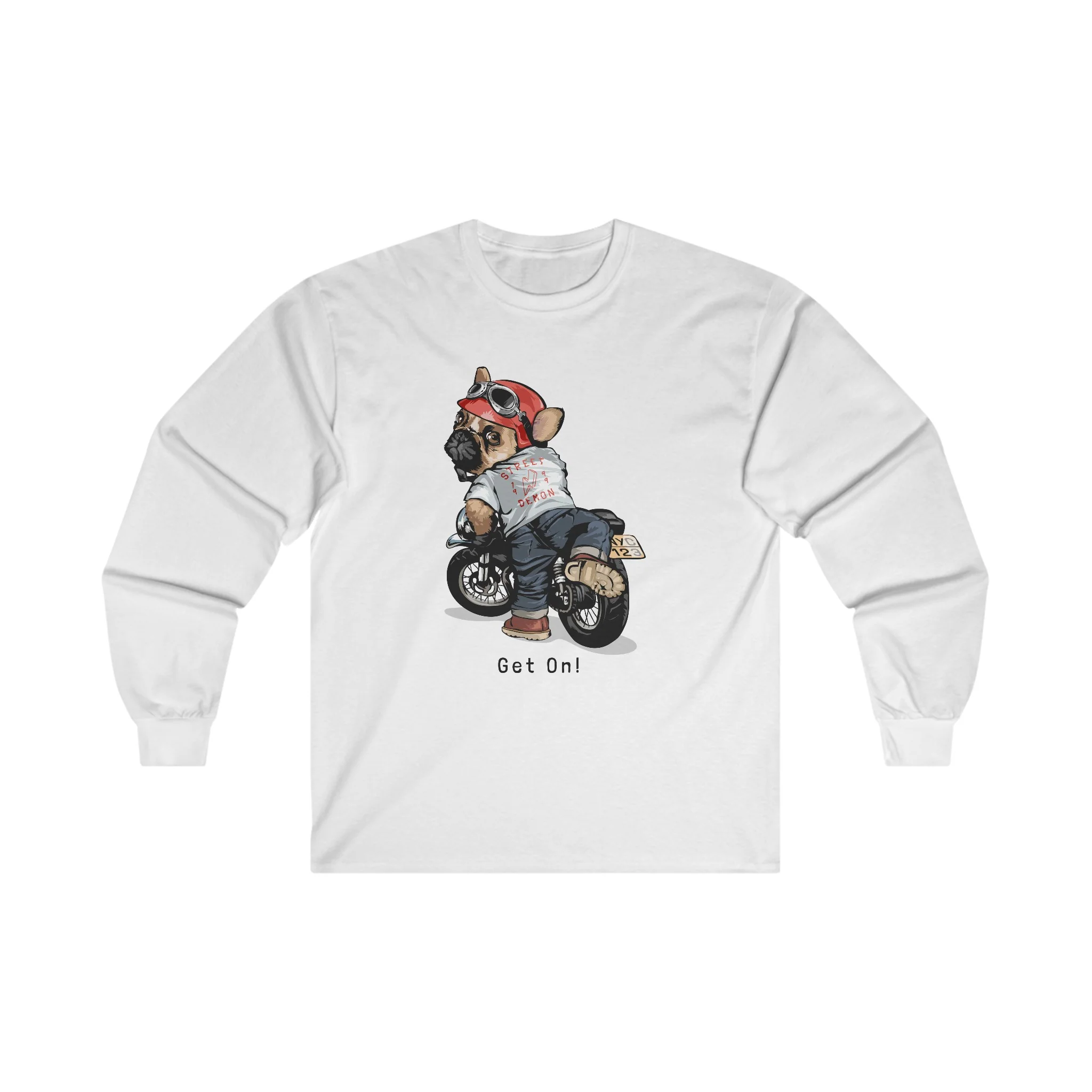 Men Ultra Cotton Long Sleeve classic fit round neck Tee for bikers - Image 6