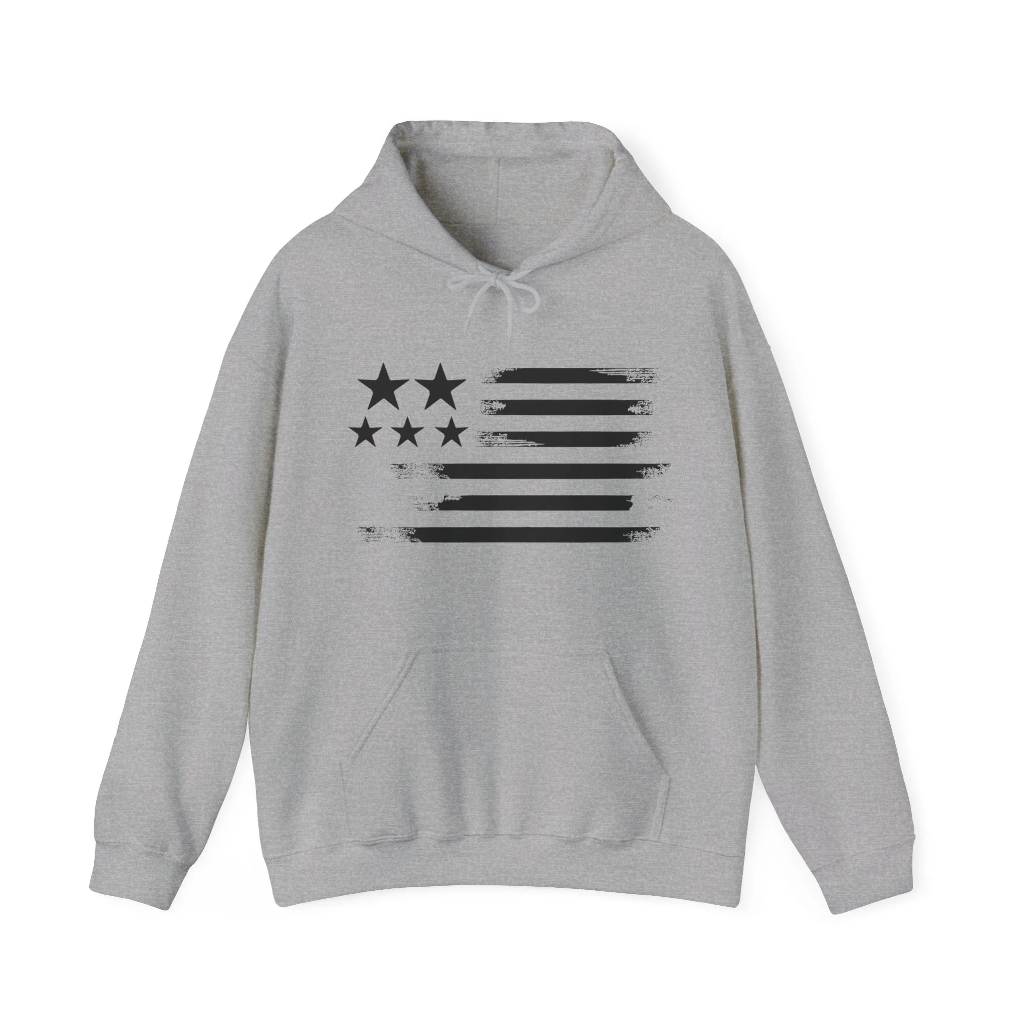 USA Star Printed Flag Design Men Hooded Sweatshirt. - Image 8