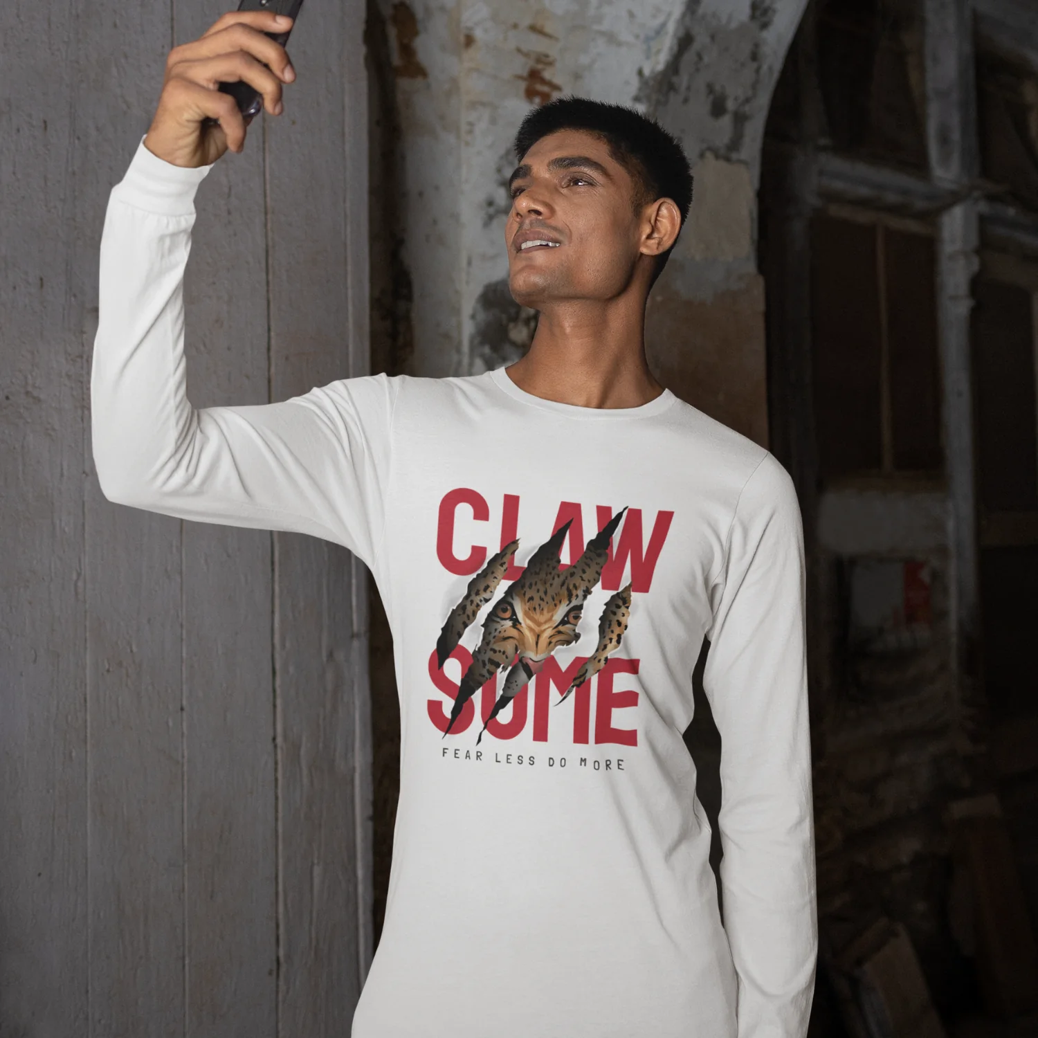 Men Ultra Cotton round neck classic fit Long Sleeve street wear Tee - Image 2
