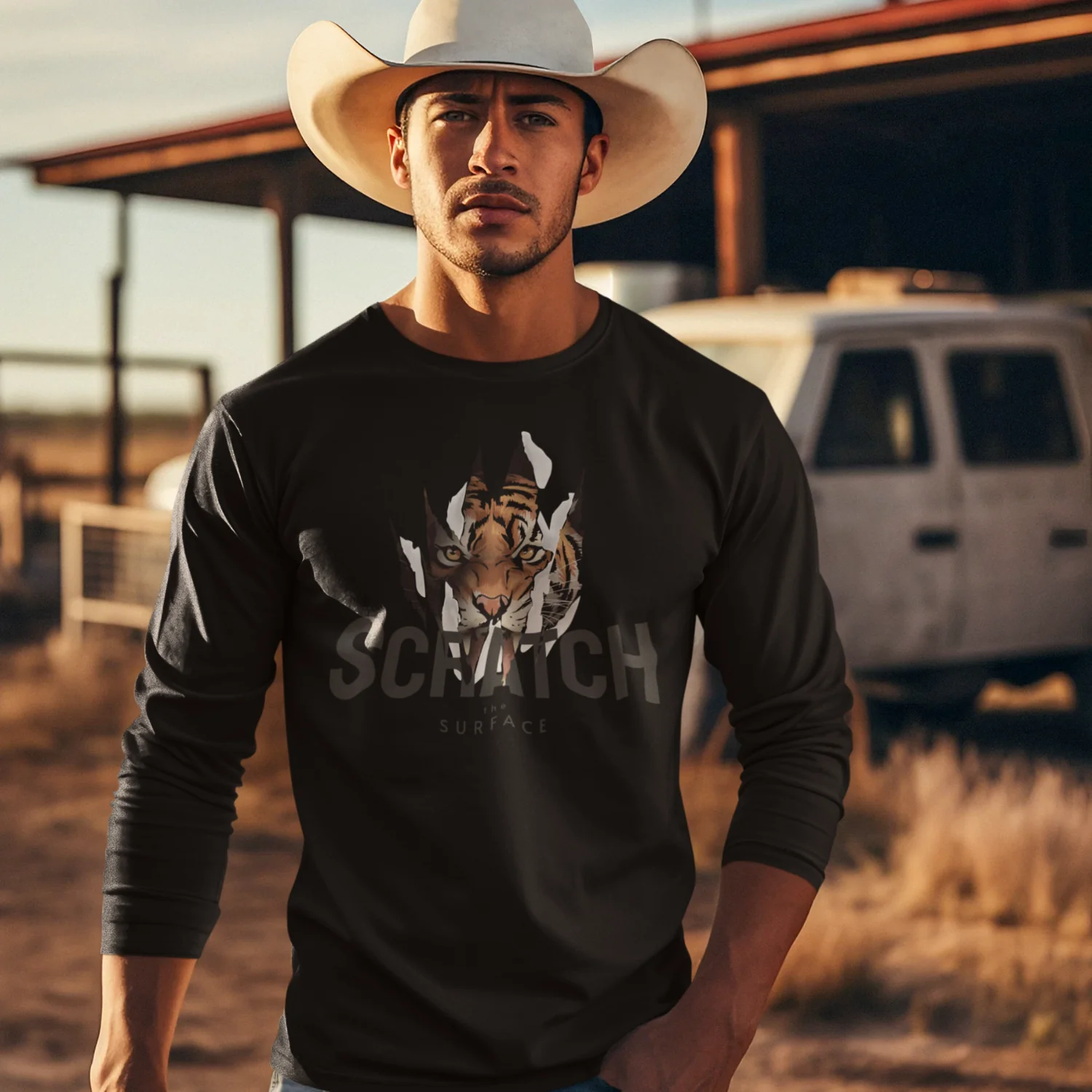 Men Ultra Cotton Long Sleeve round neck classic fit street wear T shirt - Image 2