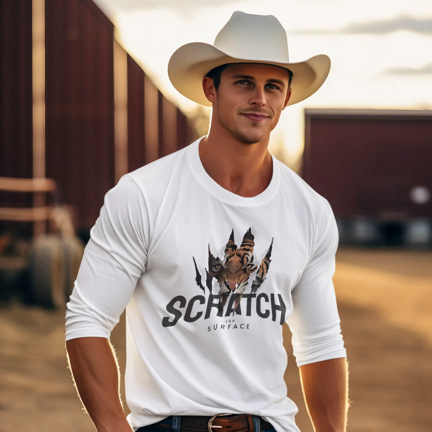 Men Ultra Cotton Long Sleeve round neck classic fit street wear T shirt - Image 3