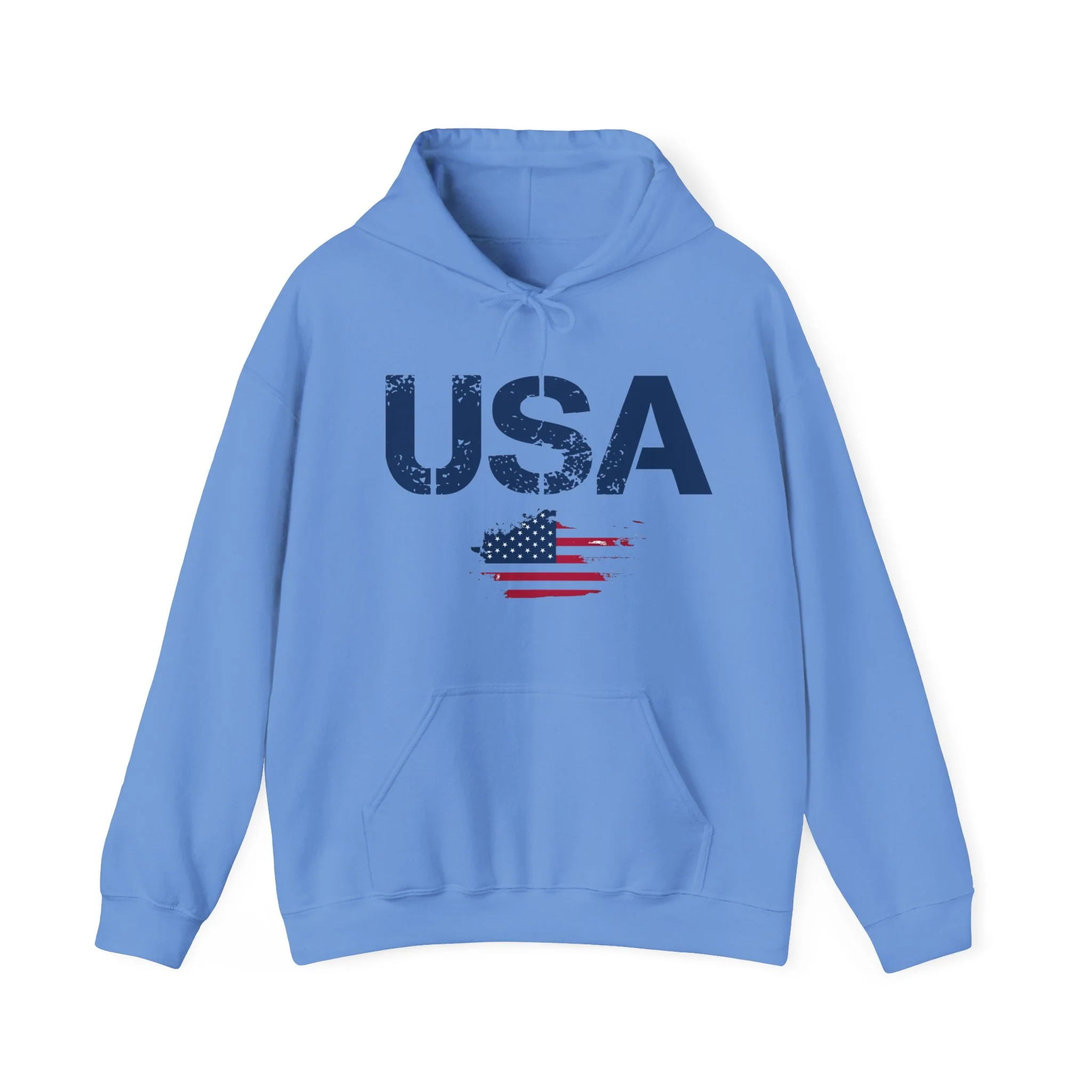 USA Flag Text Printed classic fit Men Hoodie - Image 10