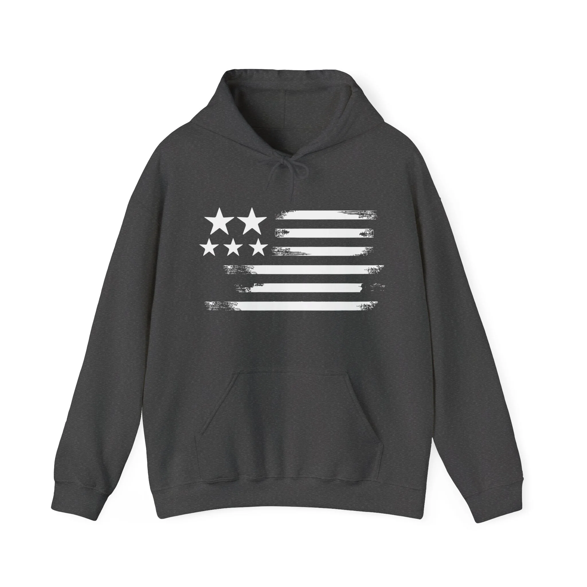 USA Star Printed Flag Design Men Hooded Sweatshirt. - Image 9