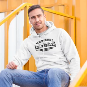 California Text Printed classic fit Men Hoodie