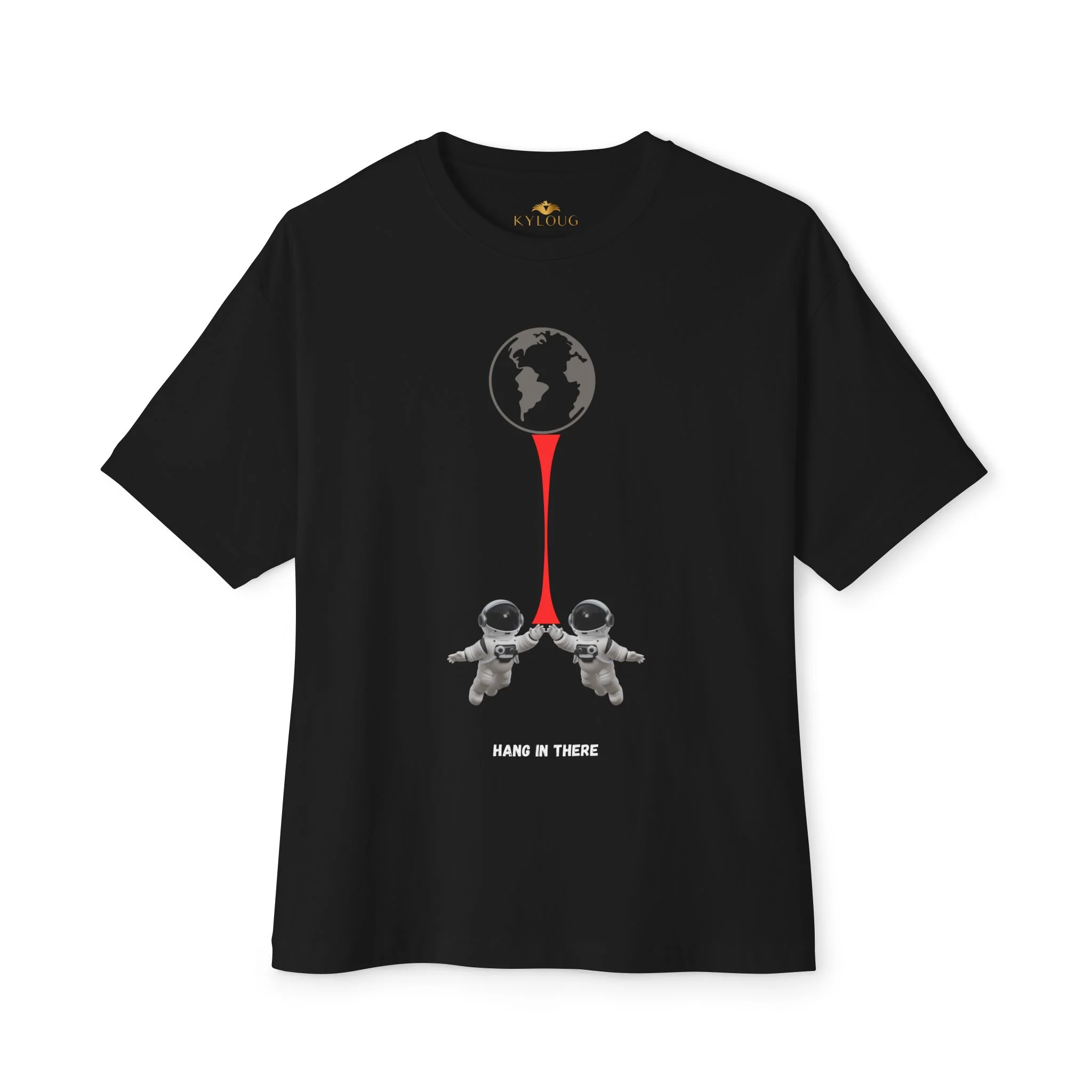 Men inspirational graphic printed oversized T-shirt - Image 6