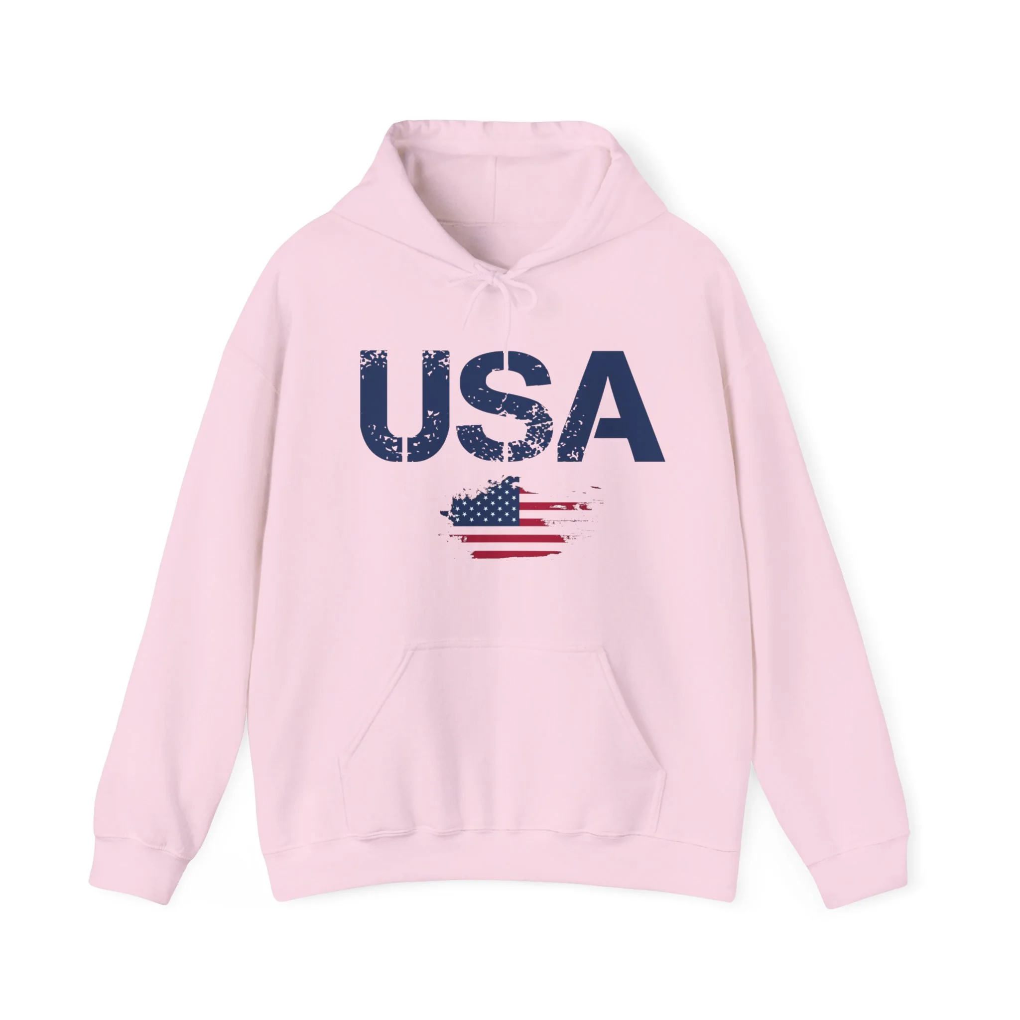 USA Flag Text Printed classic fit Men Hoodie - Image 12