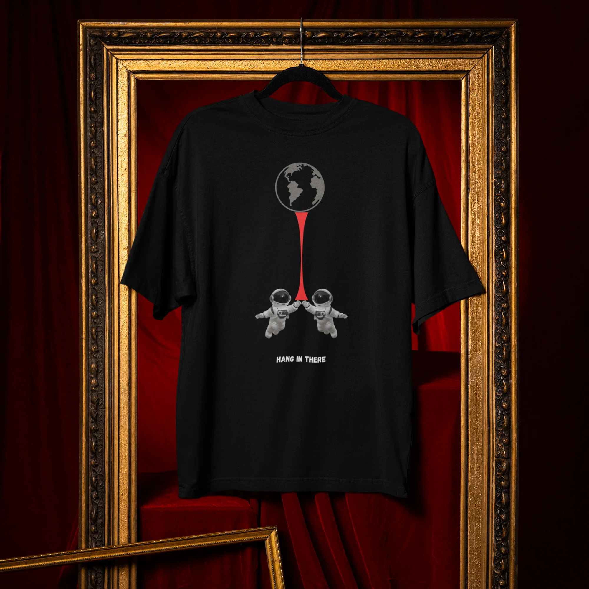 Men inspirational graphic printed oversized T-shirt - Image 4