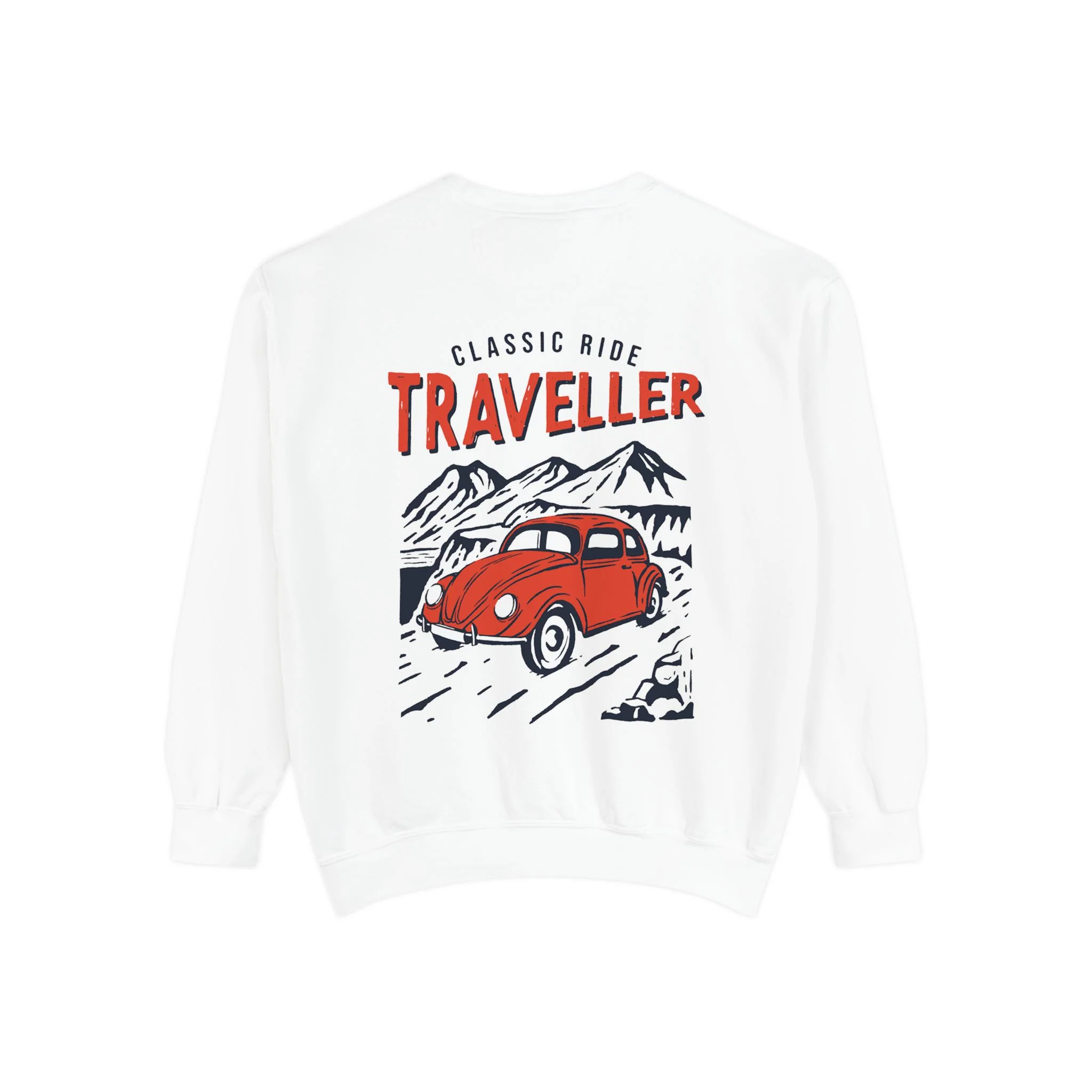 Back printed round neck oversized Sweatshirt for Men - Image 6