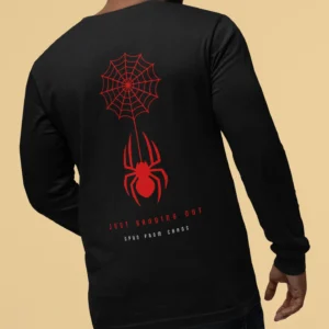 Spider Back Printed Full Sleeve Round Neck Tshirt for Men