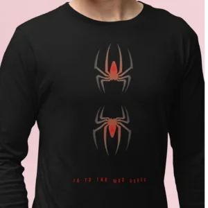 Spider Round Neck Full Sleeve Tshirt for Men