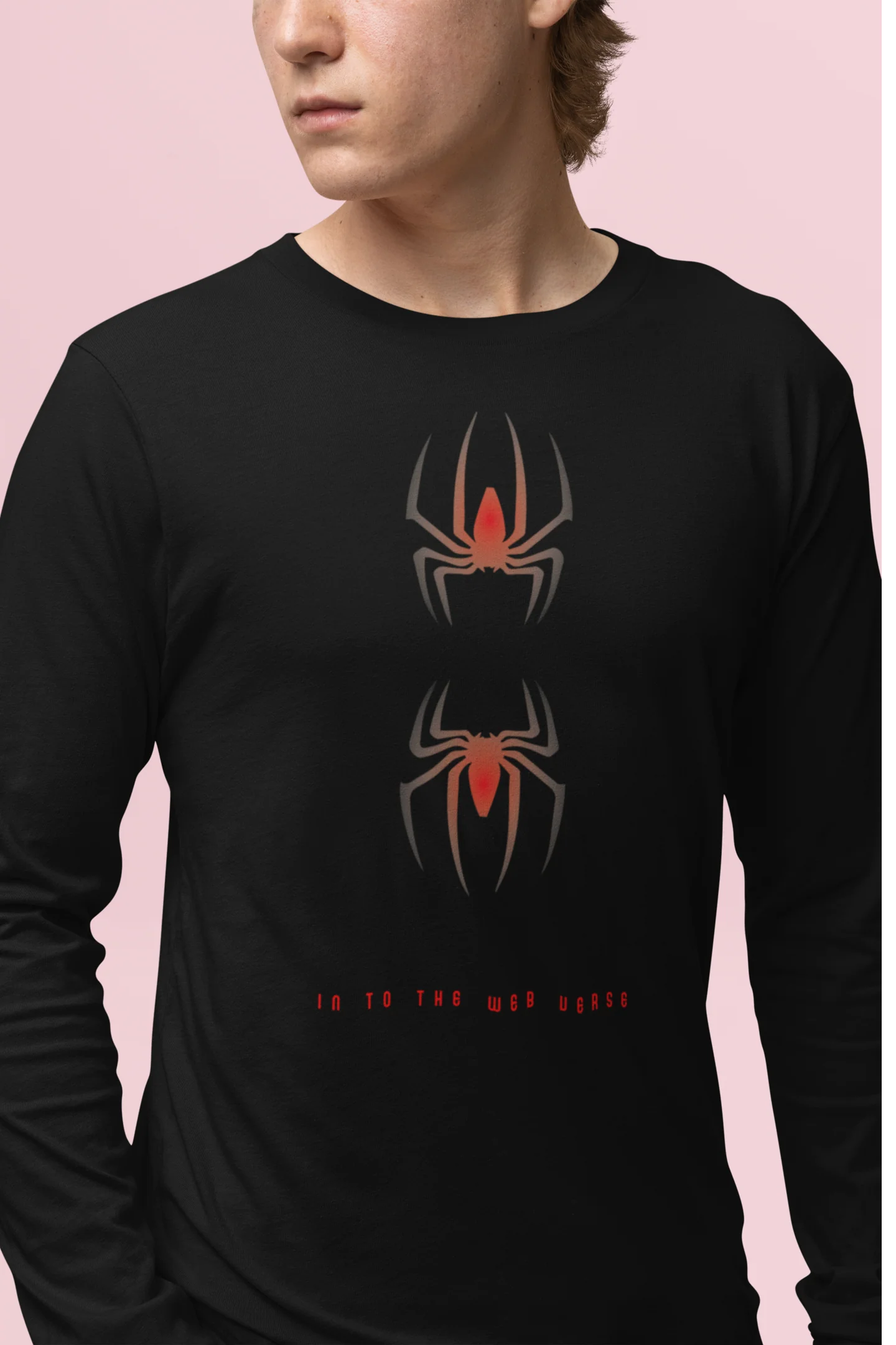 Spider Round Neck Full Sleeve Tshirt for Men