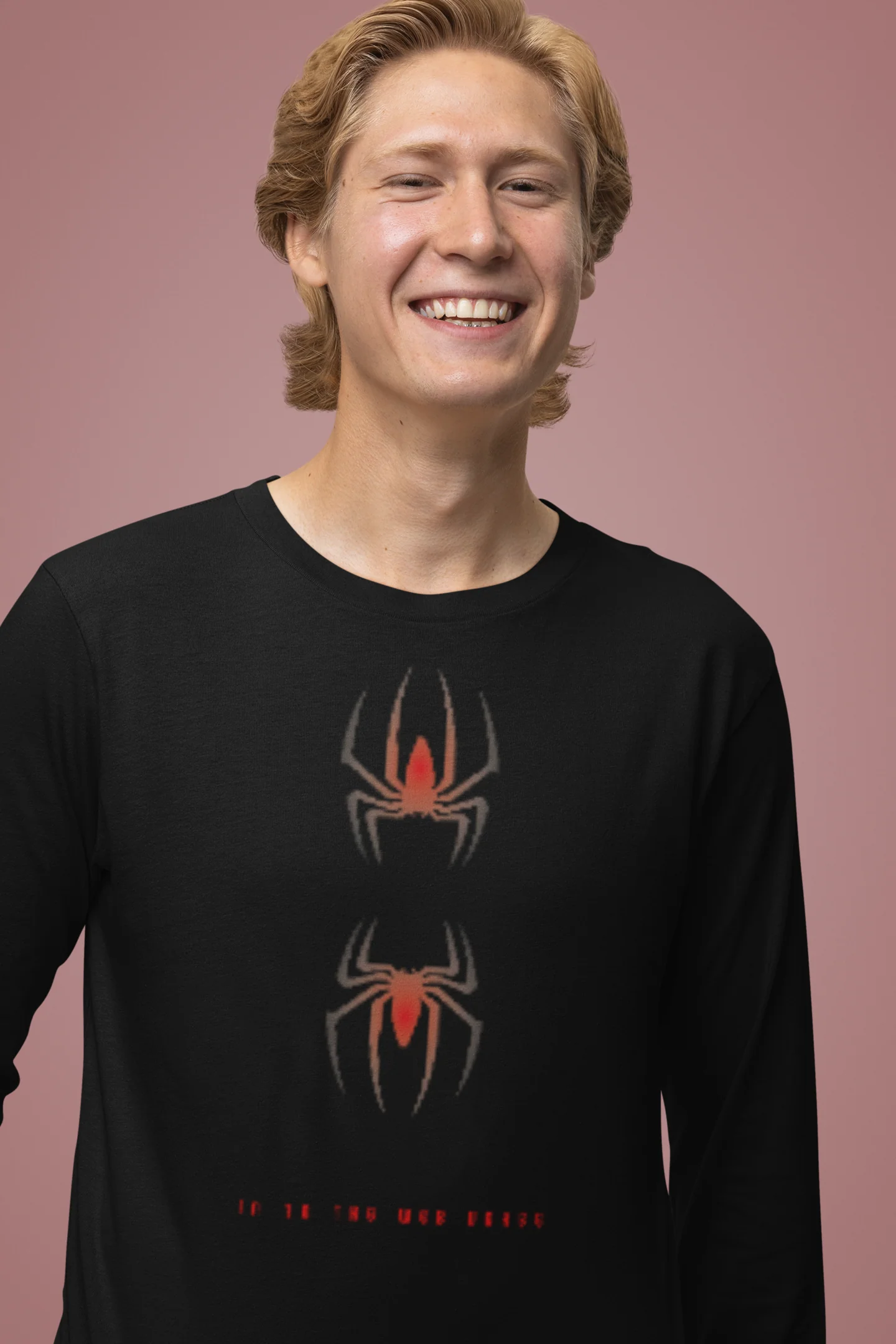 Spider Round Neck Full Sleeve Tshirt for Men - Image 2