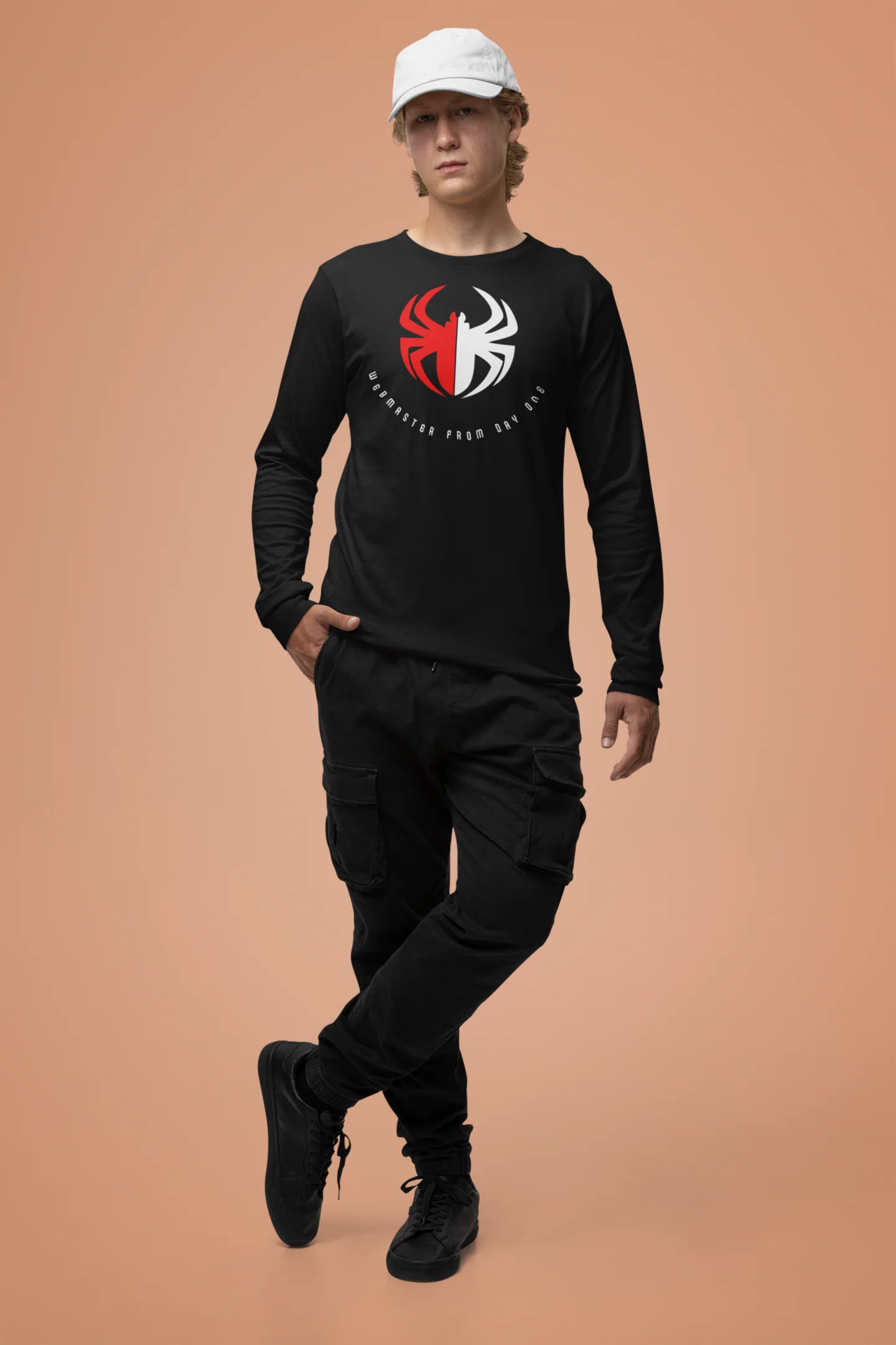 Webmaster Full Sleeve Round Neck Tshirt for Men