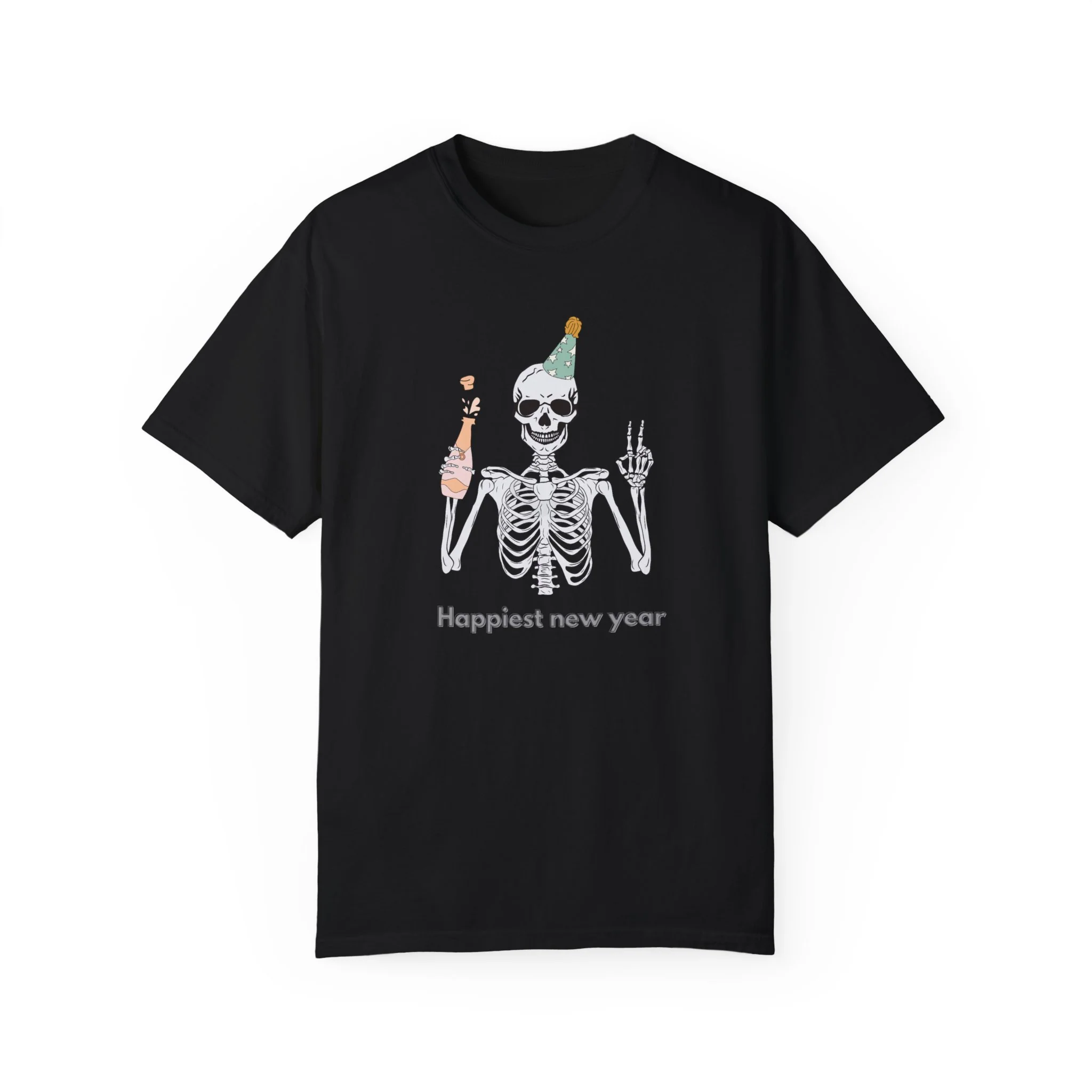 Men new year season special half sleeve comfort fit round neck T-Shirt. - Image 5