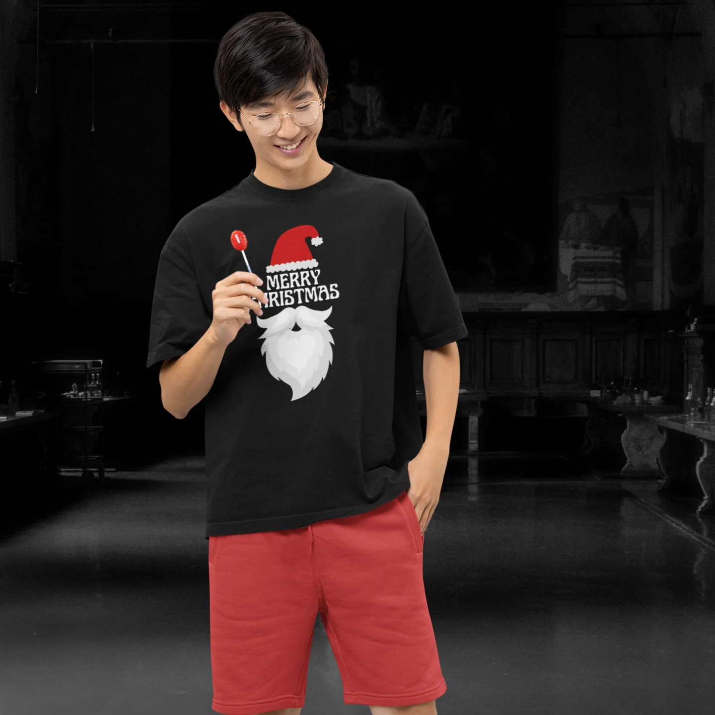 Men Christmas season special half sleeve comfort fit round neck T-Shirt - Image 2