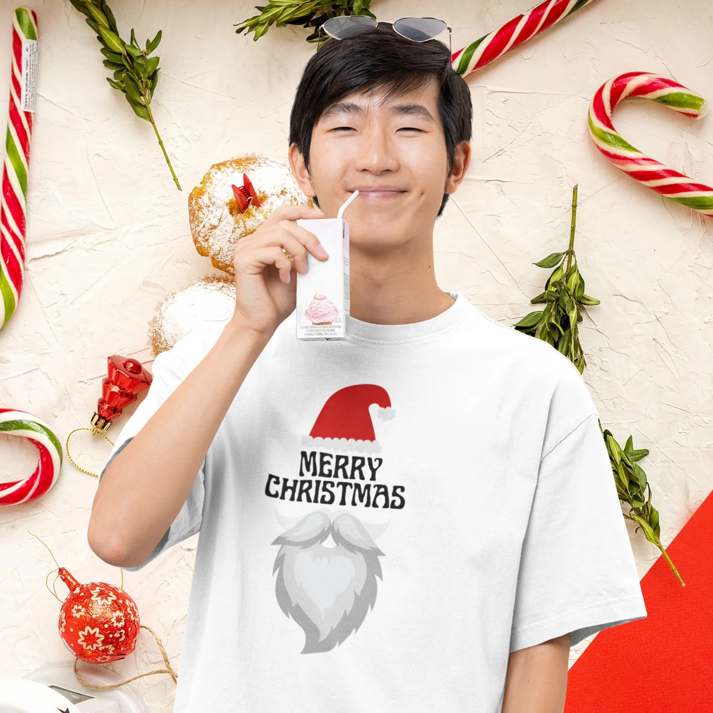 Men Christmas season special half sleeve comfort fit round neck T-Shirt - Image 3