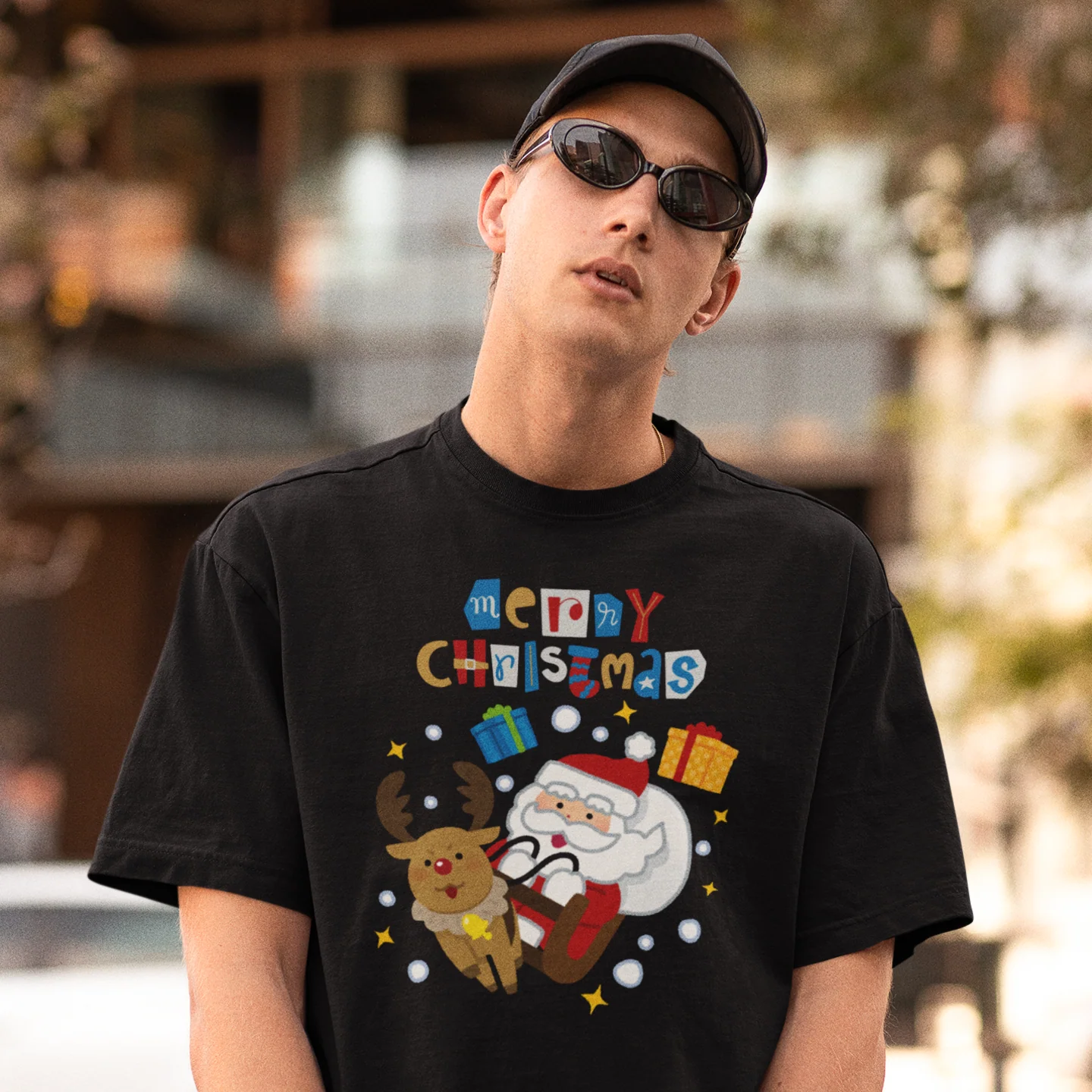 Men Christmas season special half sleeve comfort fit round neck T-Shirt - Image 3