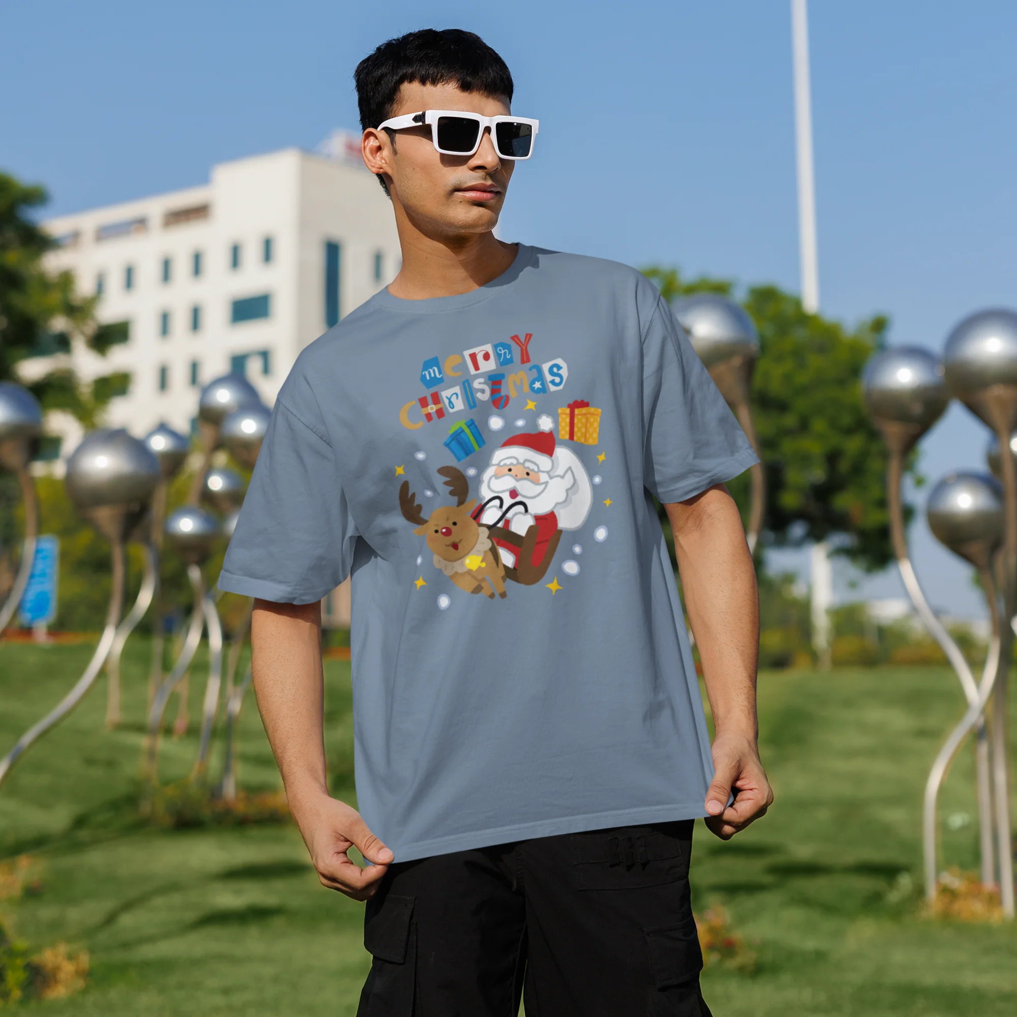 Men Christmas season special half sleeve comfort fit round neck T-Shirt - Image 5
