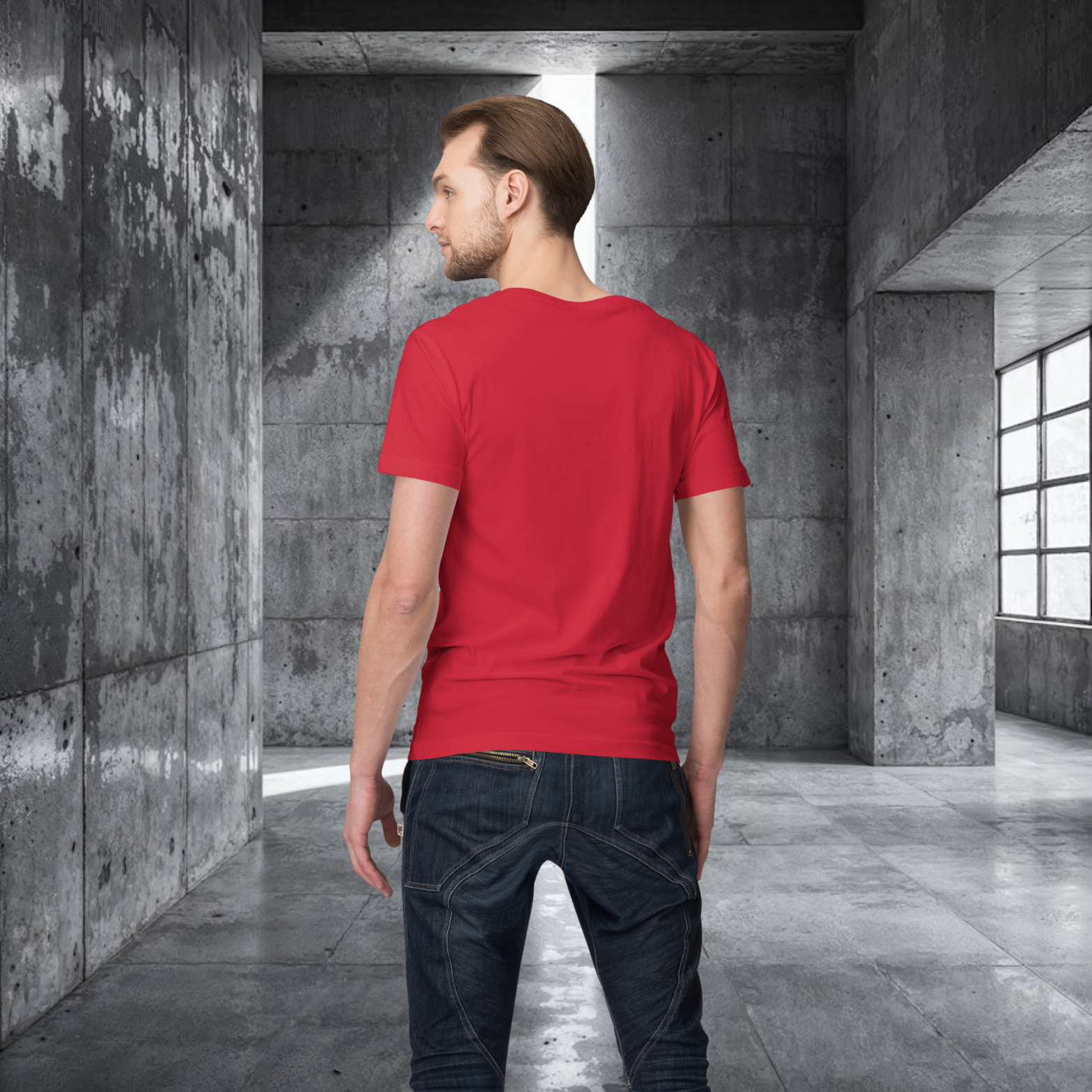 Men cow boy printed half sleeve round neck T-Shirt - Image 9