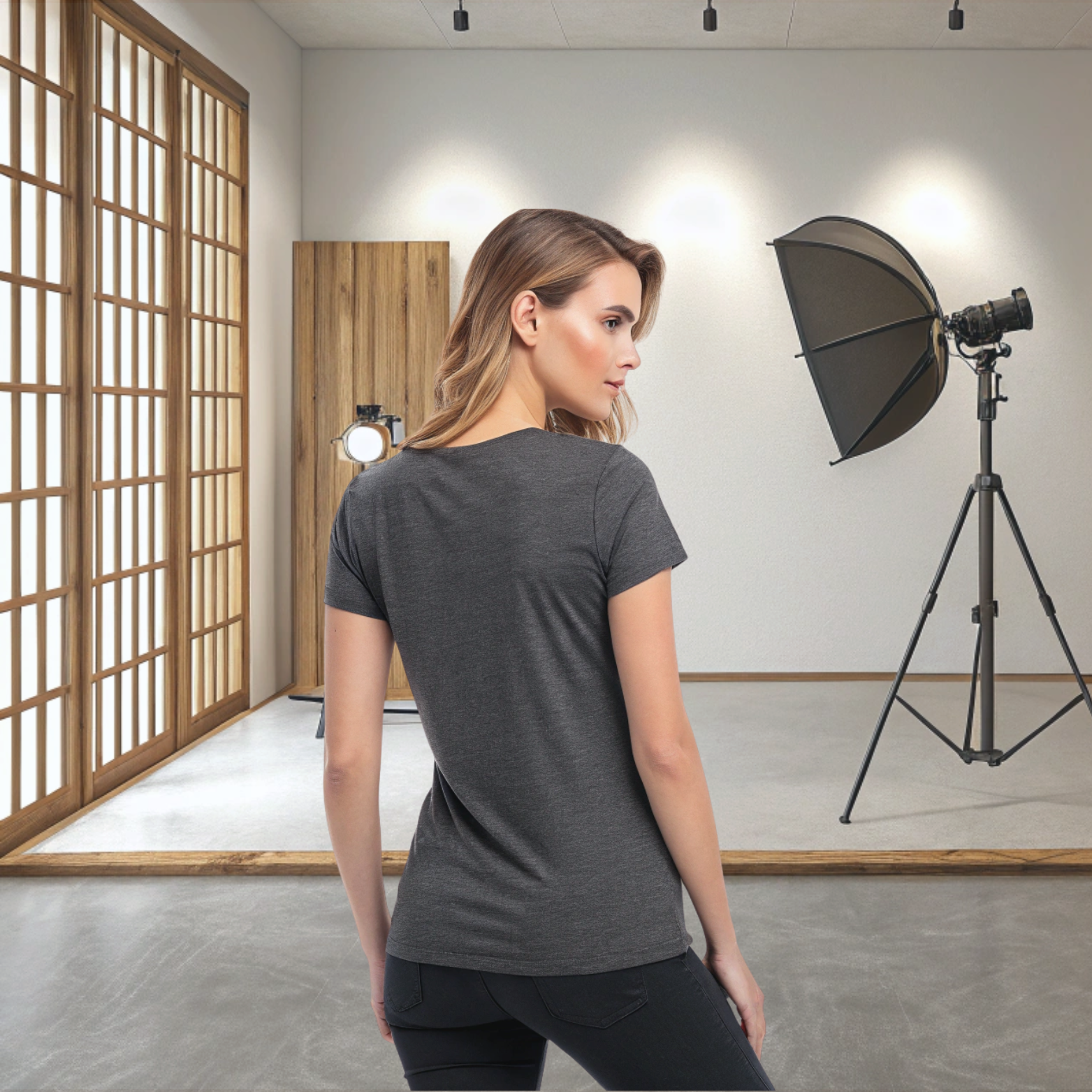 Cowboy printed round neck t-shirt for Women - Image 17