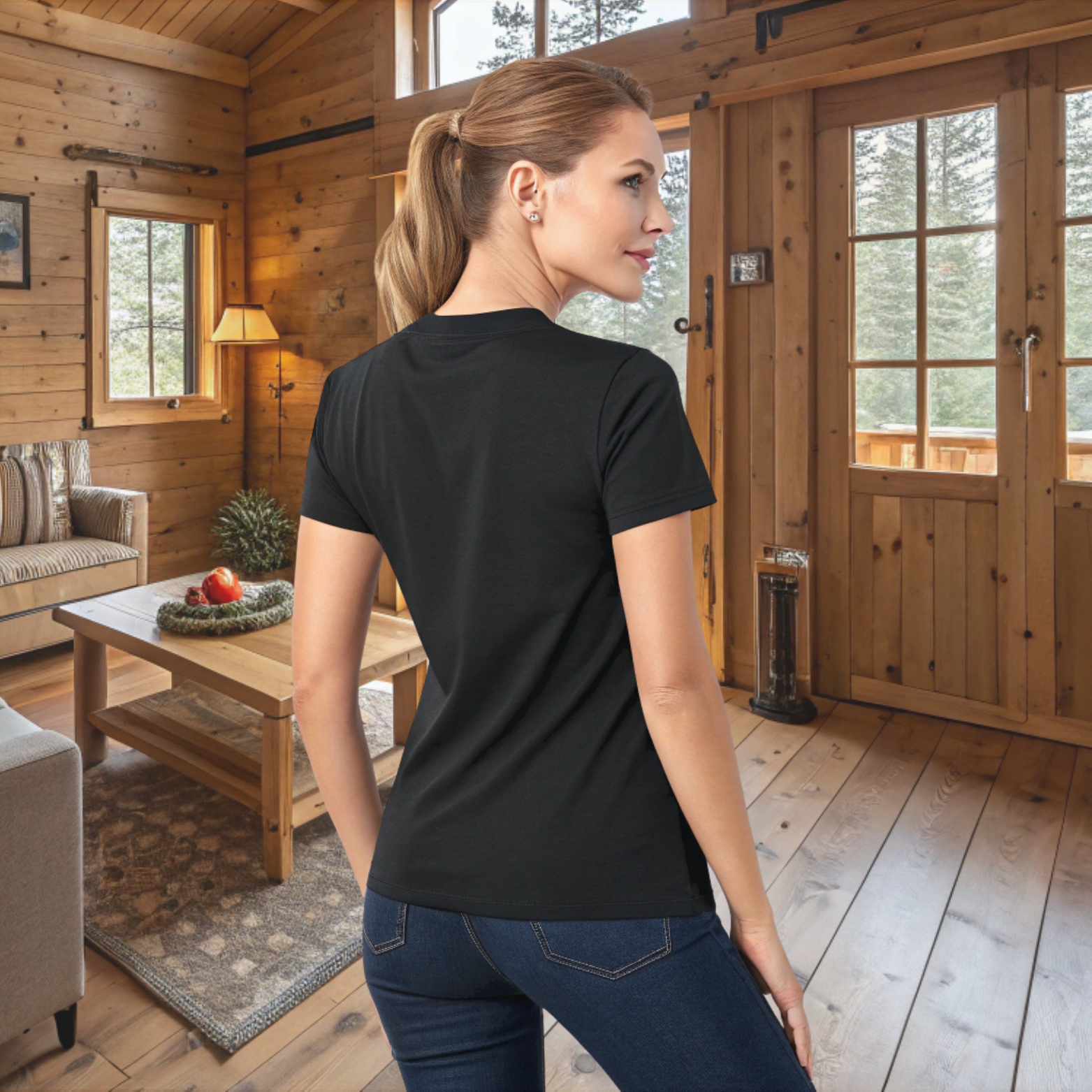 Women western design printed half sleeve round neck T-Shirt - Image 15