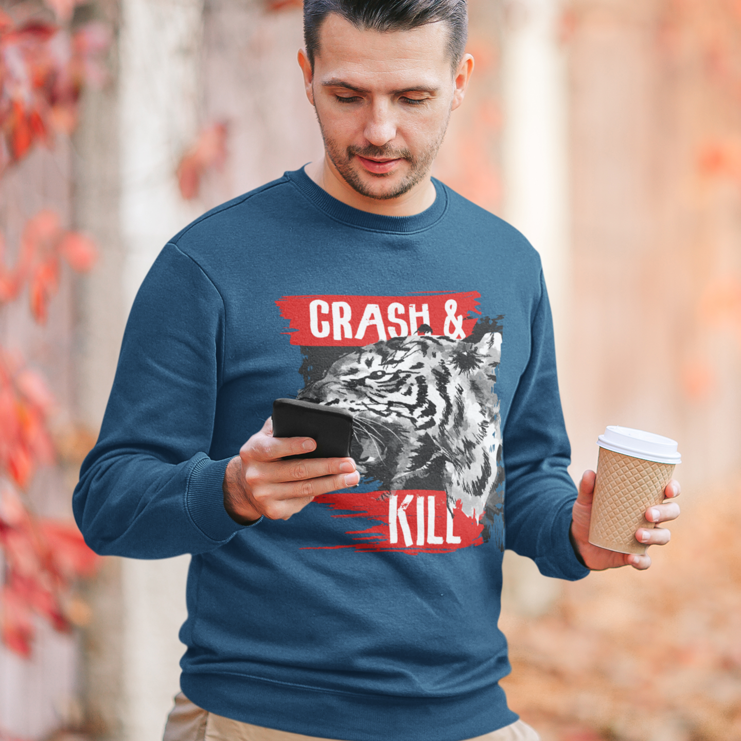 Street wear Round neck oversized Sweatshirt for Men - Image 3
