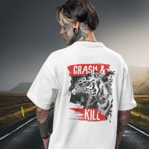 Graphic Back Printed Oversized Men T-Shirt