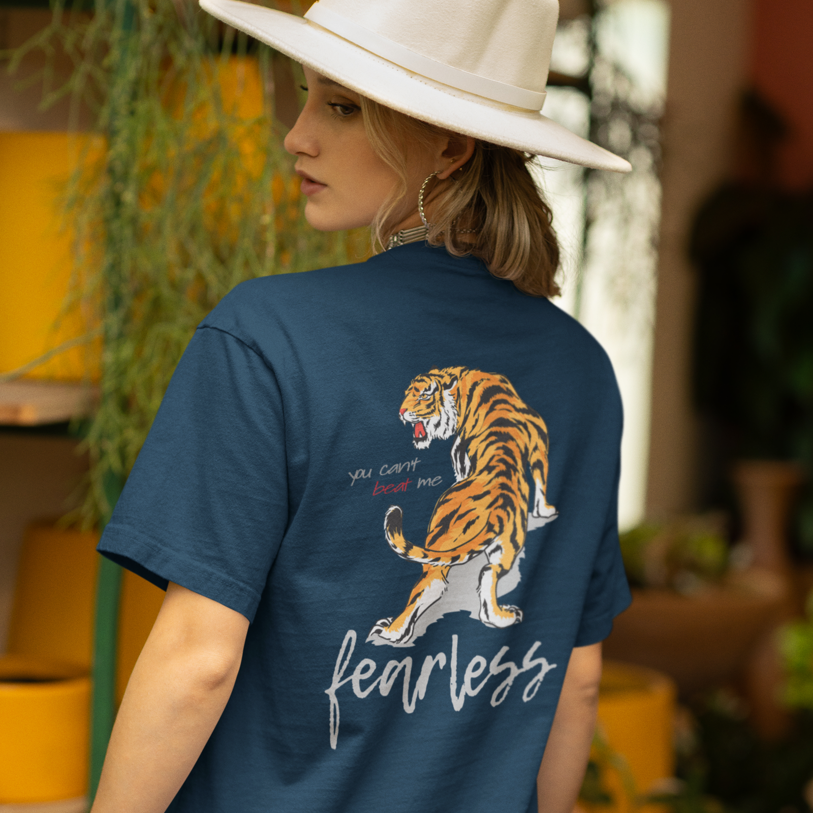 Women back printed oversized round neck streetwear T-Shirt - Image 2