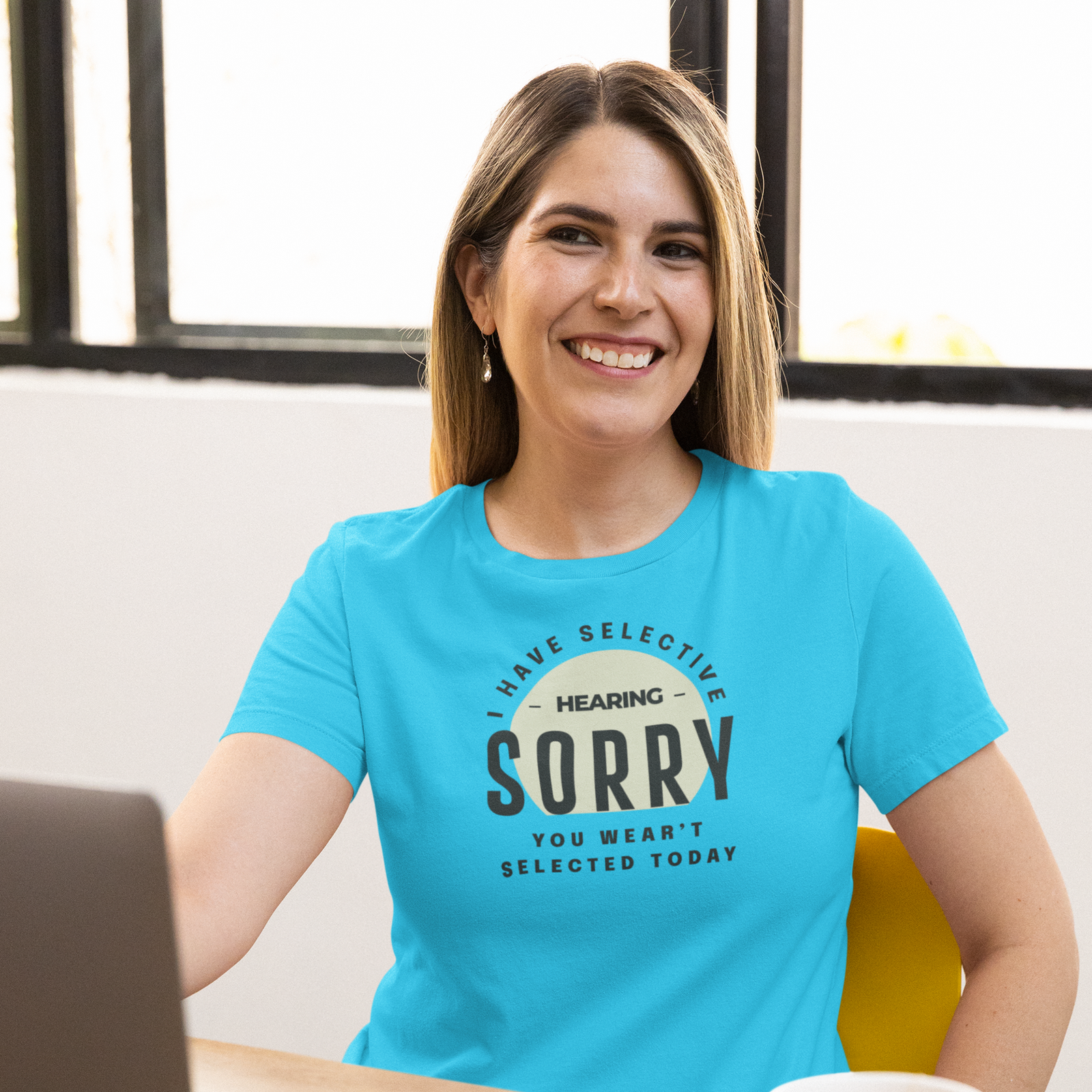 Humor text printed round neck half sleeve t shirt for Women - Image 5