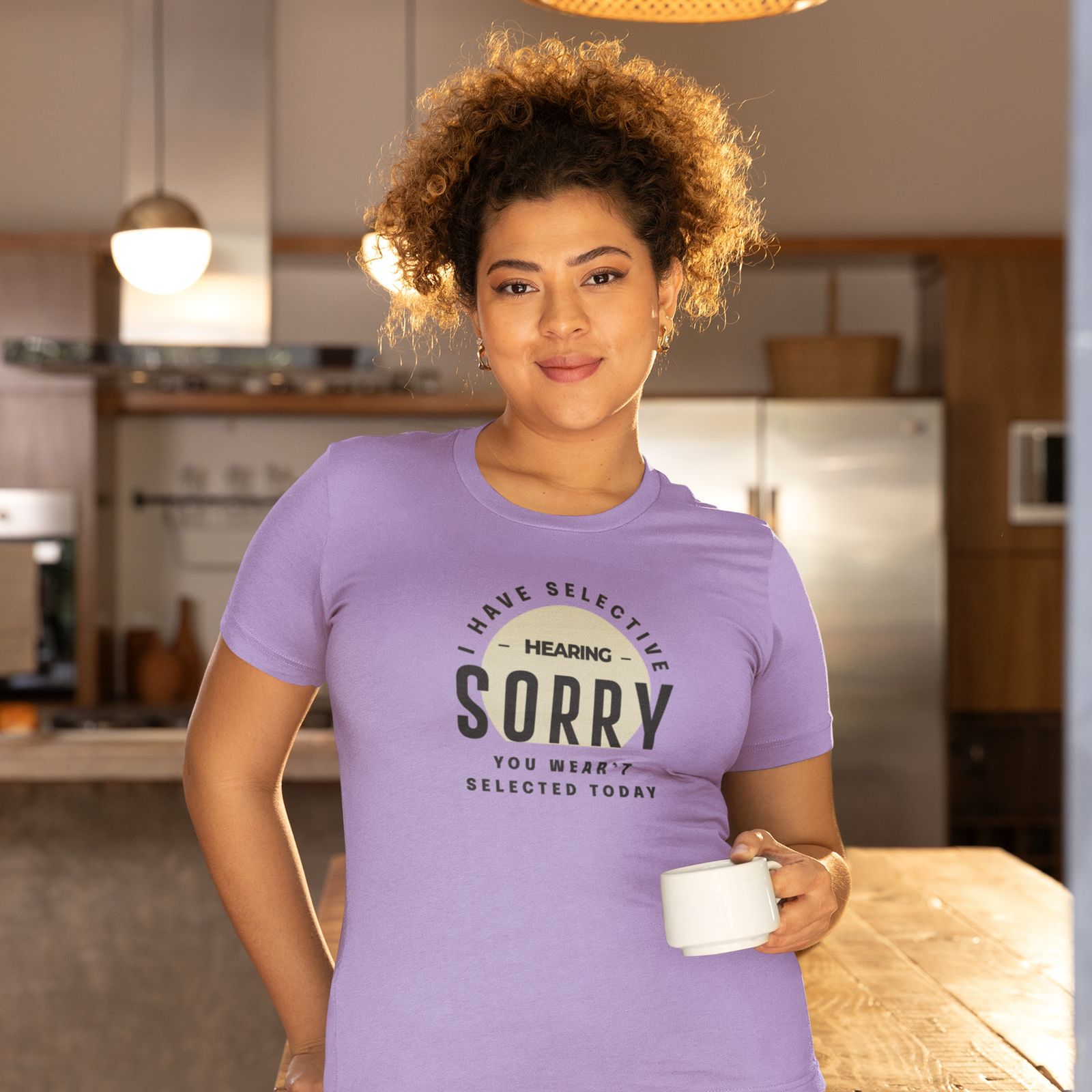 Humor text printed round neck half sleeve t shirt for Women - Image 16