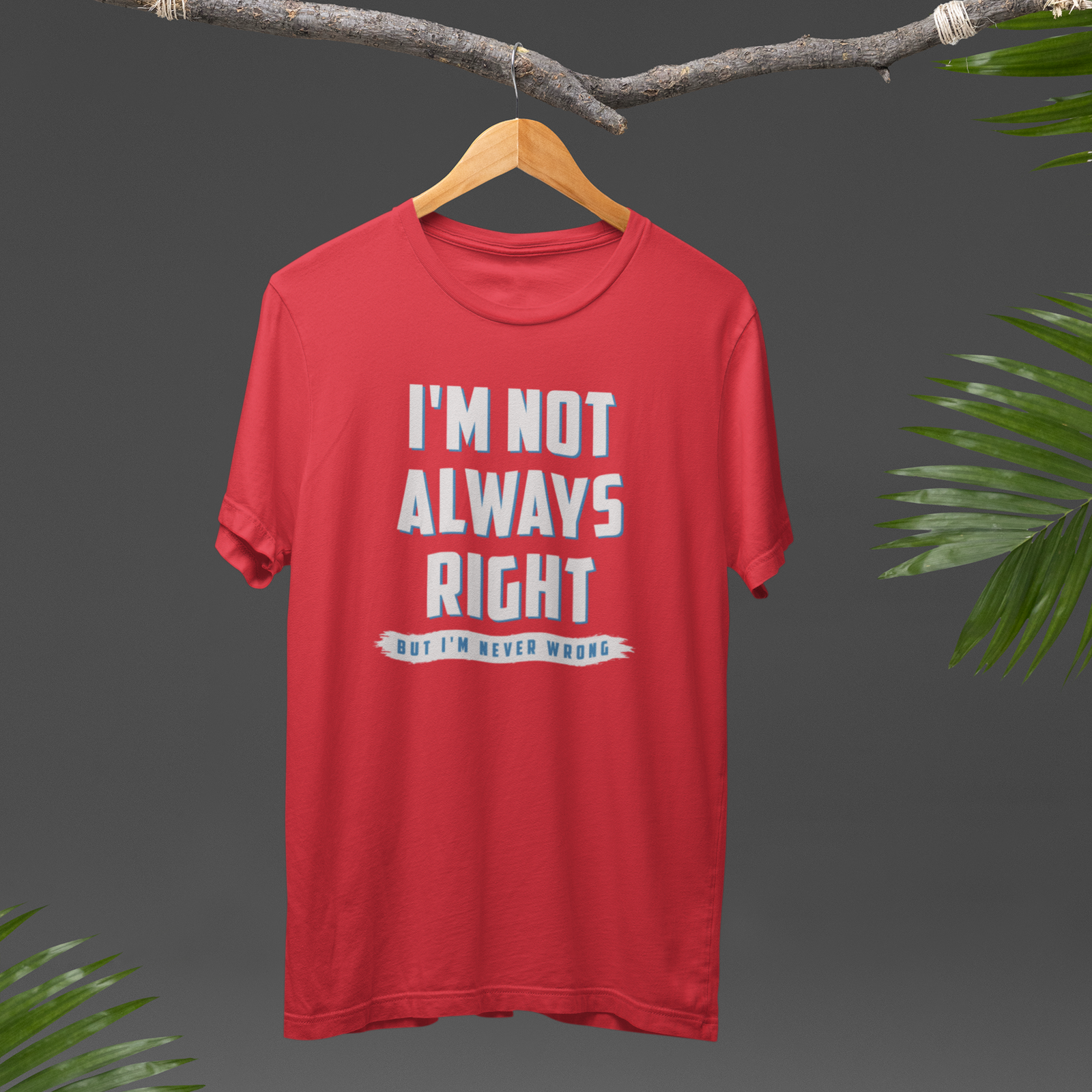 Navy Blue Humorous Text Printed Round Neck T-Shirt for Women - Image 5