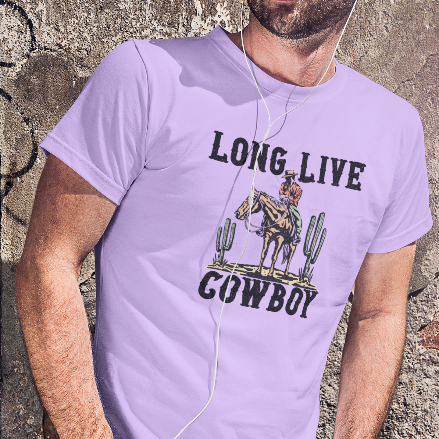 Men cow boy printed half sleeve round neck T-Shirt - Image 2