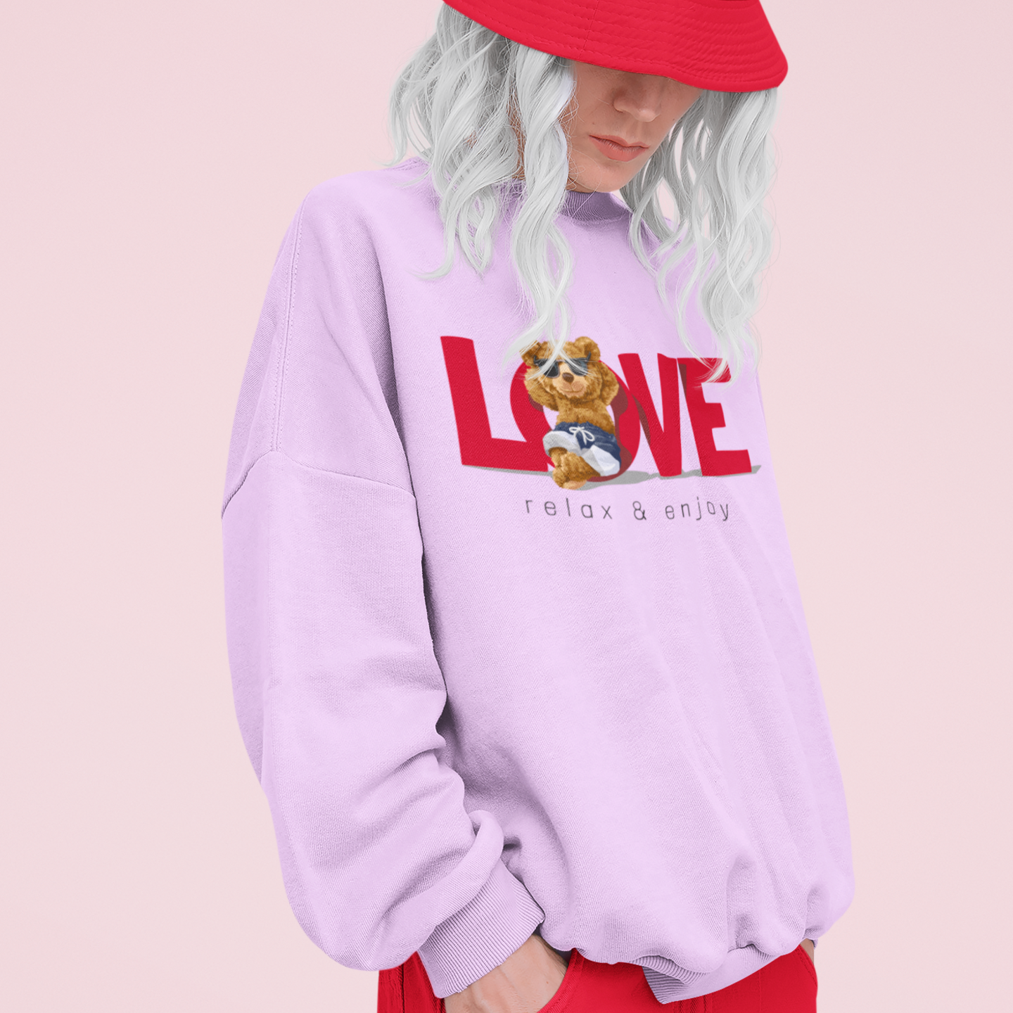 Roundneck oversized streetwear Sweatshirt for women - Image 5