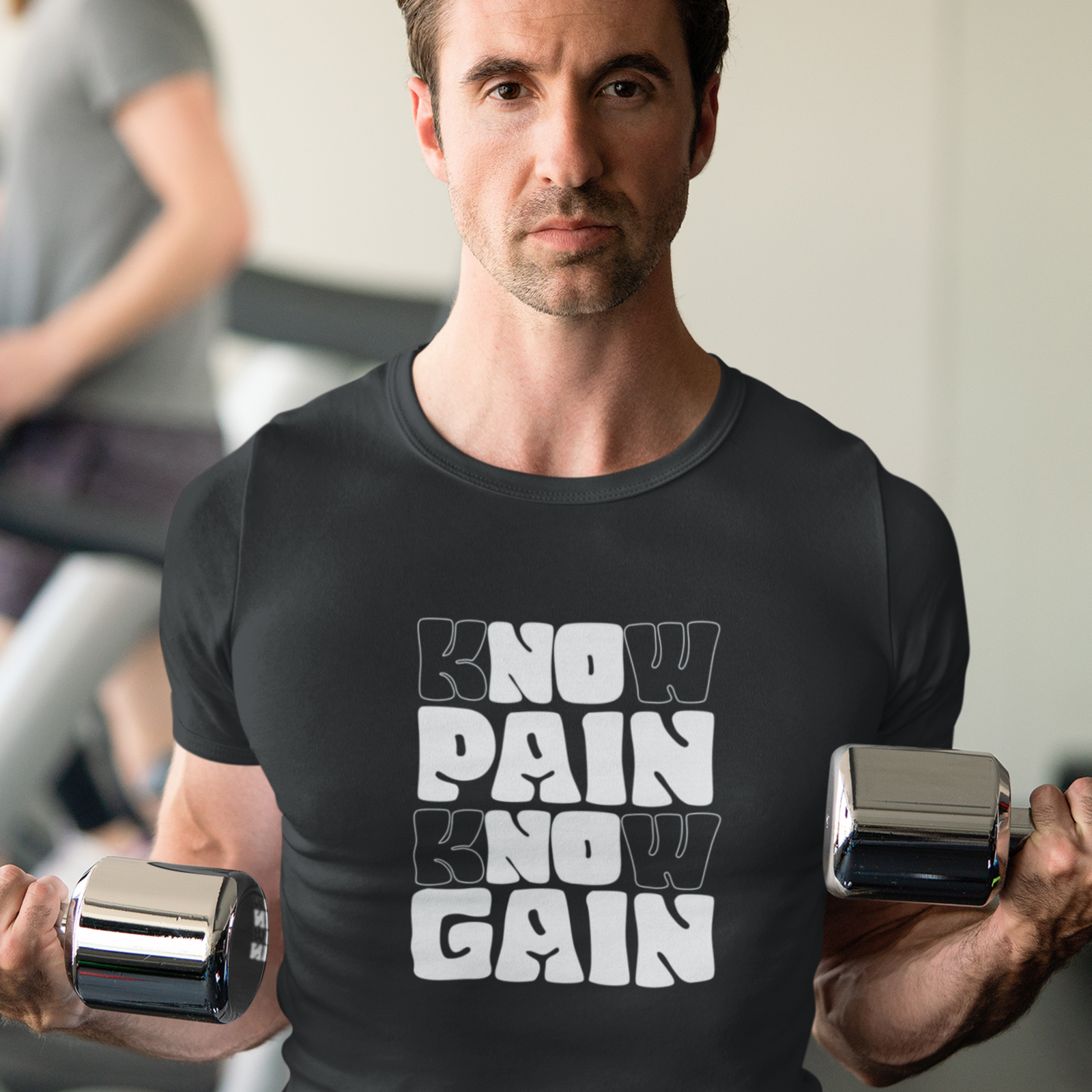 Men gym motivational text Printed Crew Neck T-Shirt - Image 5