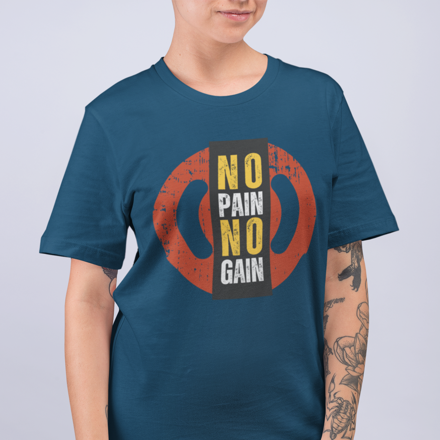 Women gym wear classic fit round neck T-shirt - Image 3