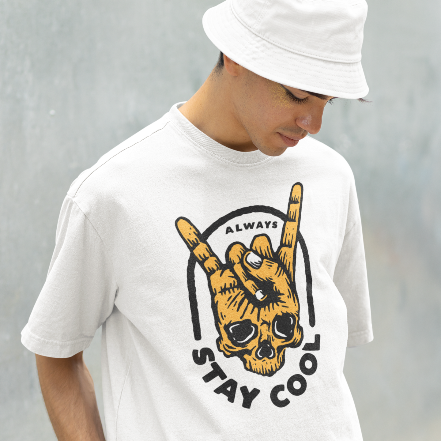 Men Oversized Printed Streetwear Tee