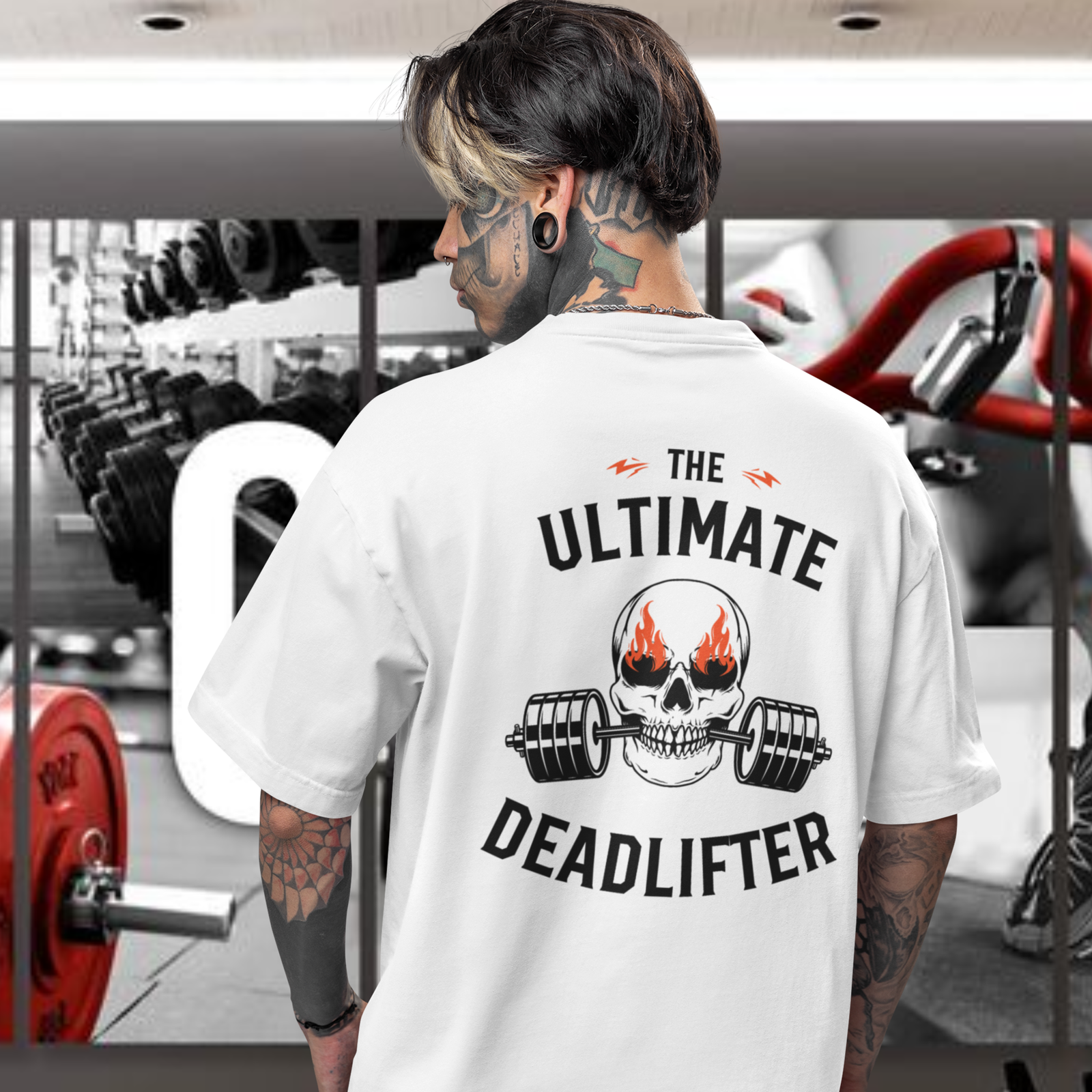 Gym & Streetwear Oversized Back Print T-Shirt for Men - Image 3