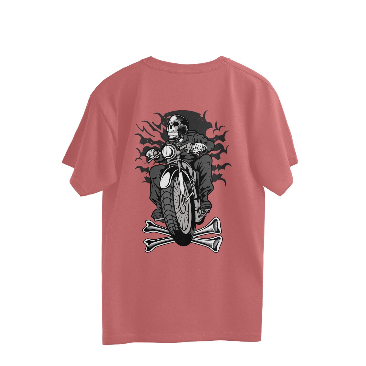 Men Oversized Black Streetwear T-Shirt with Bold Back Print - Image 6