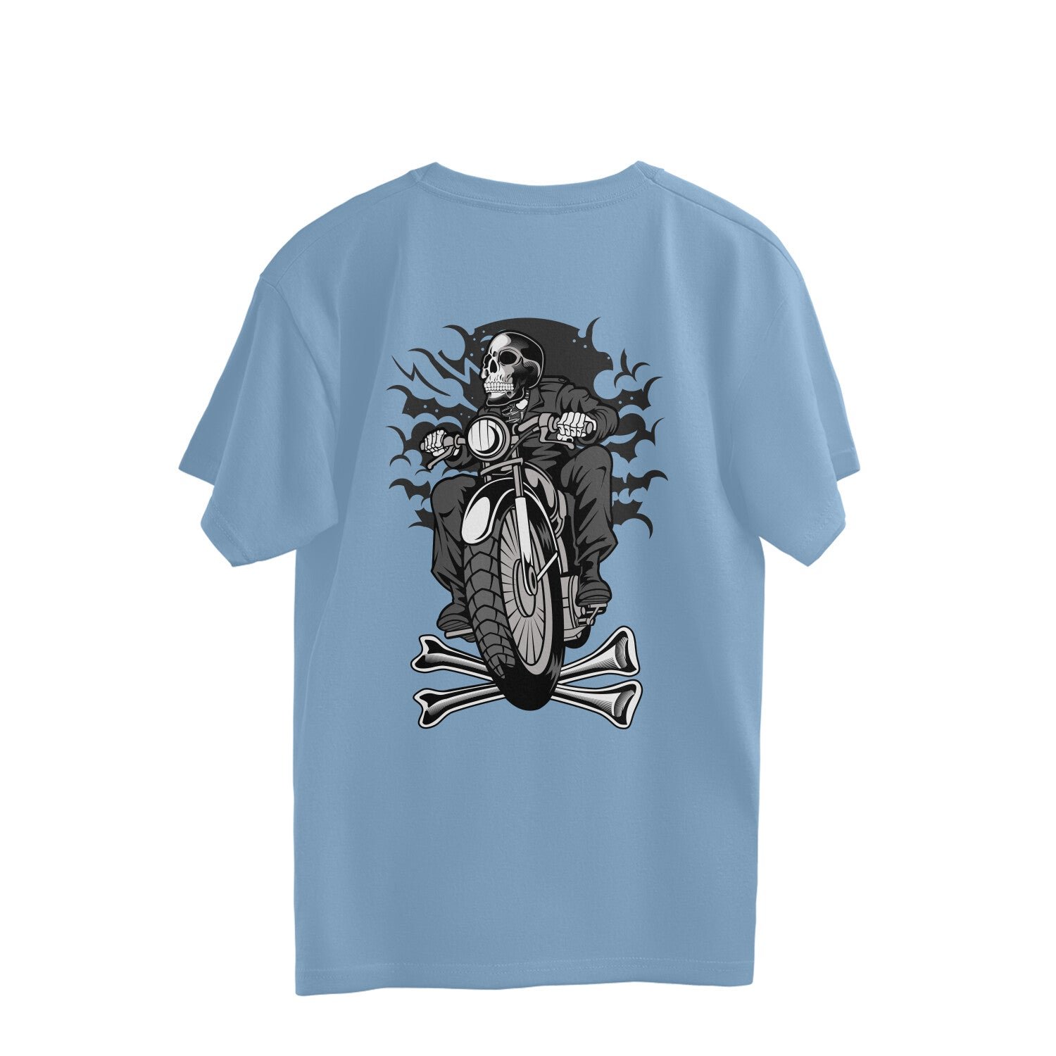 Men Oversized Black Streetwear T-Shirt with Bold Back Print - Image 4
