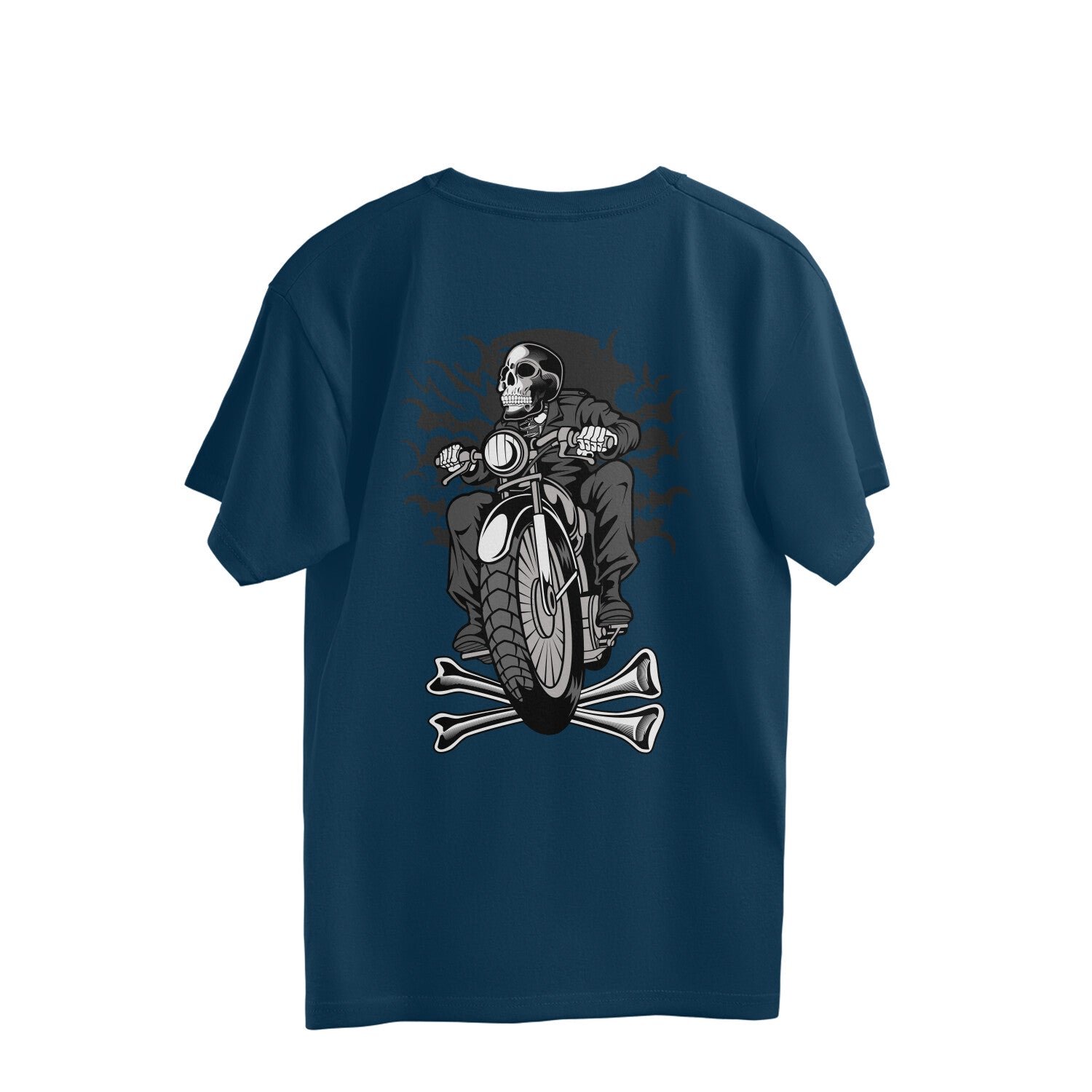 Men Oversized Black Streetwear T-Shirt with Bold Back Print - Image 3