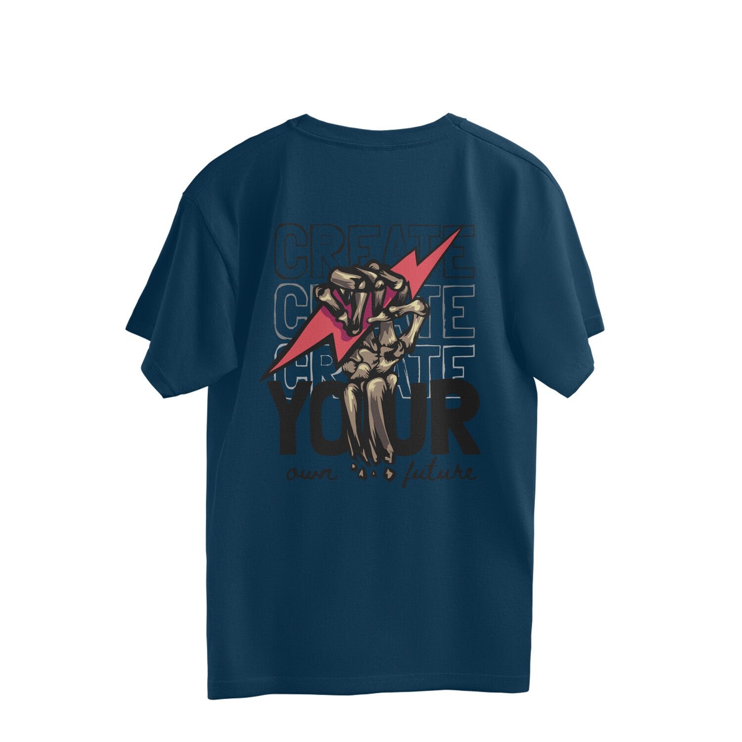 Men Oversized Streetwear T-Shirt with Back Graphic - Image 3