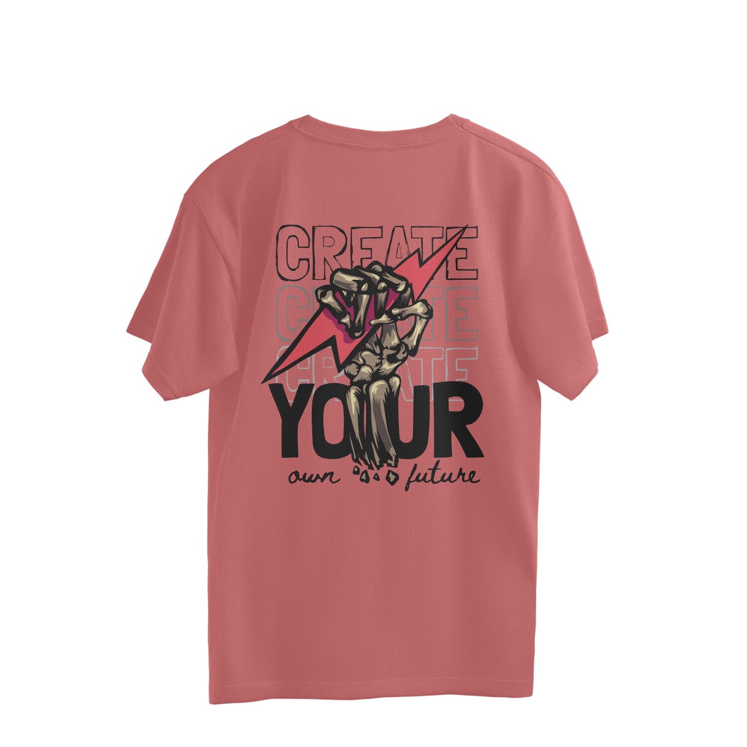 Men Oversized Streetwear T-Shirt with Back Graphic - Image 4