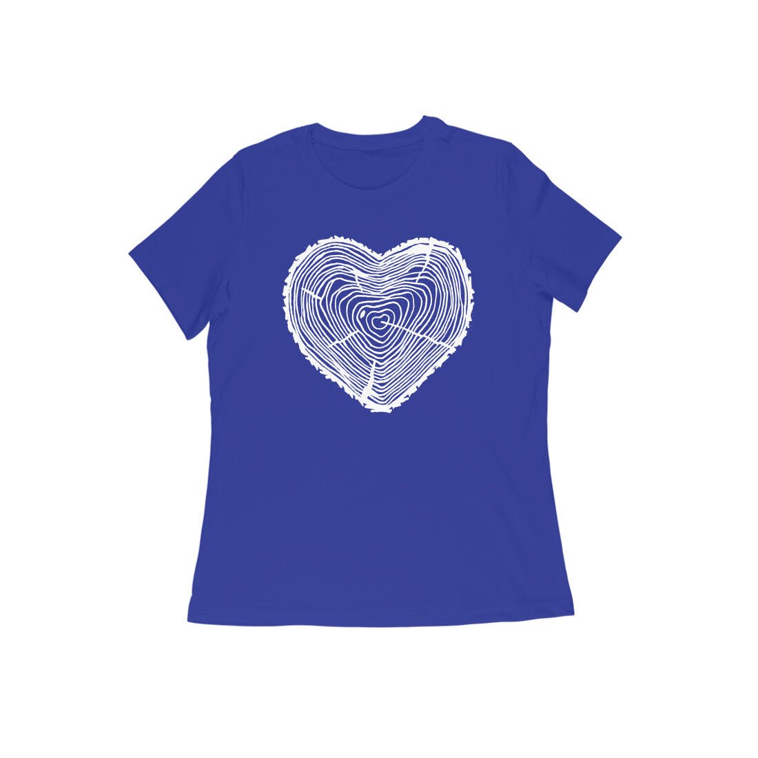 Women tree heart round neck printed T-Shirt - Image 25