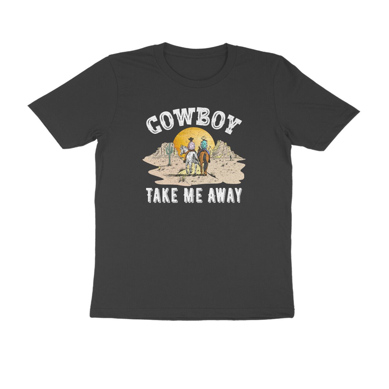 Cowboy printed round neck t-shirt for Women - Image 24