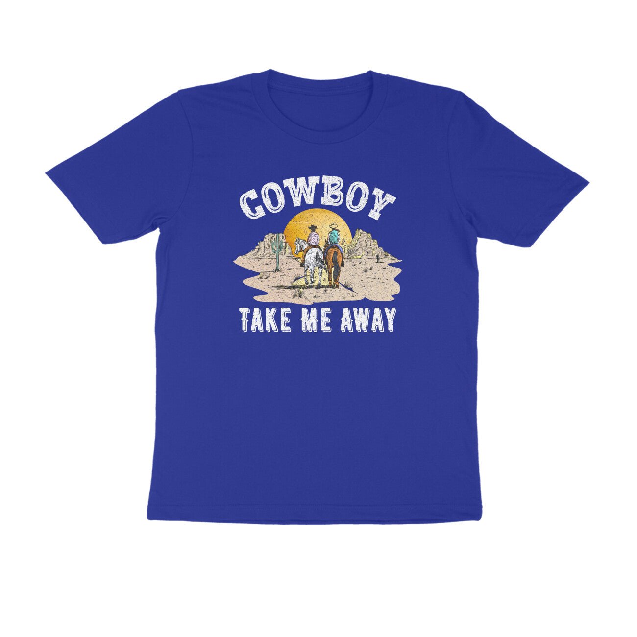 Cowboy printed round neck t-shirt for Women - Image 31