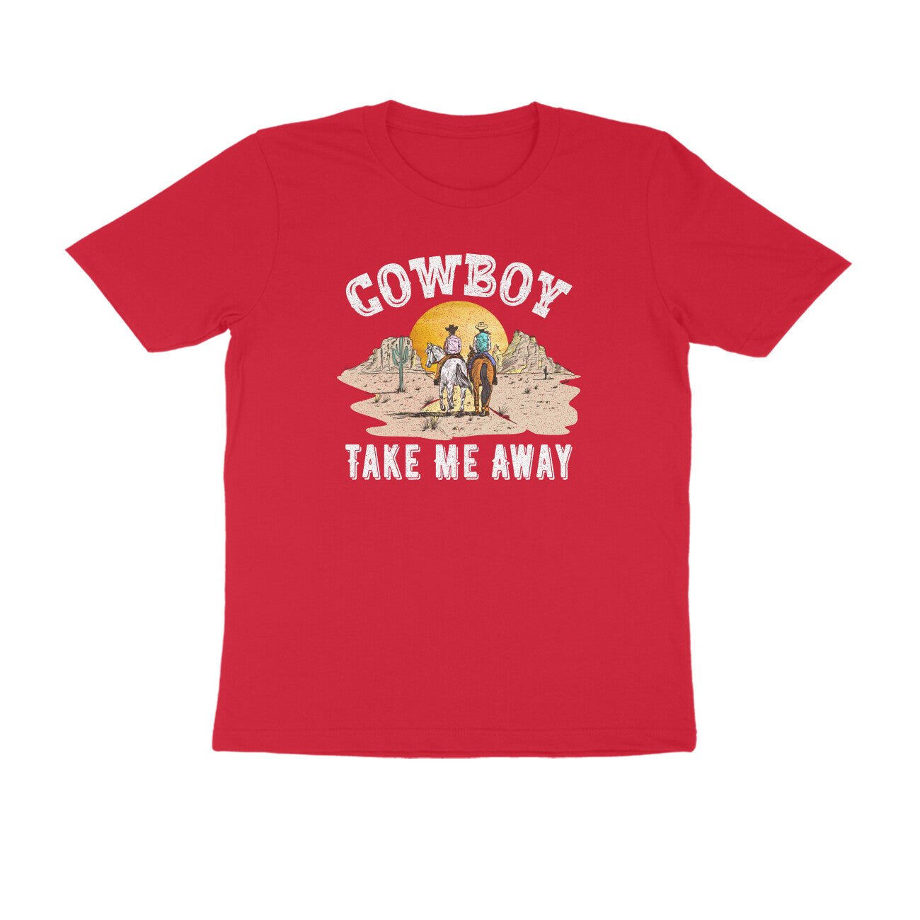 Cowboy printed round neck t-shirt for Women - Image 22