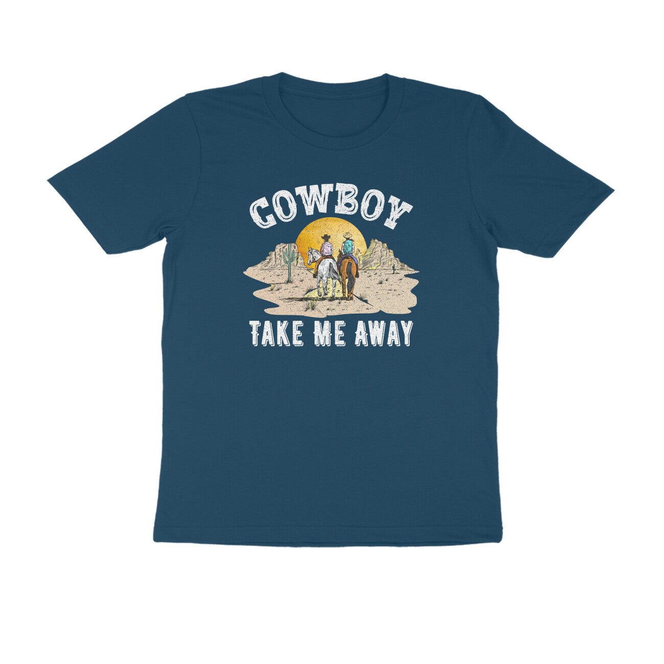 Cowboy printed round neck t-shirt for Women - Image 29